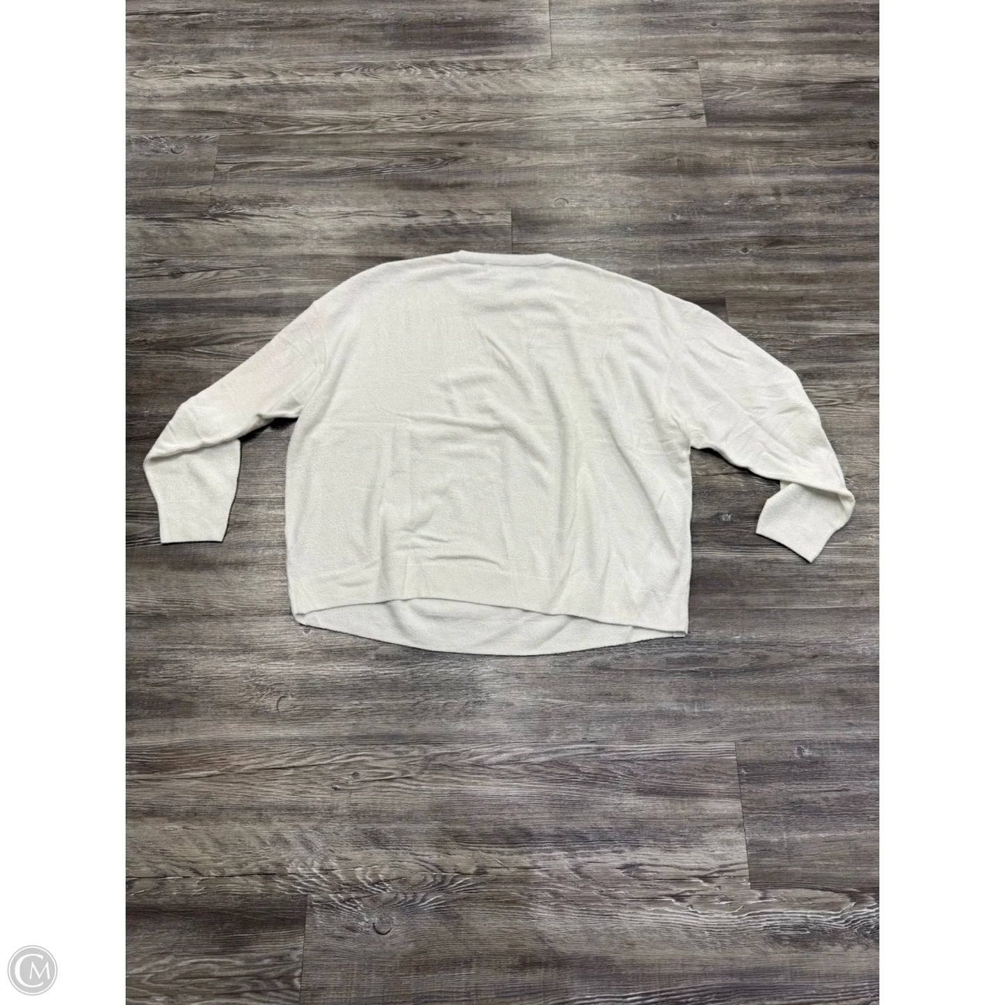 Sweater By Barefoot Dreams In White, Size: 1x