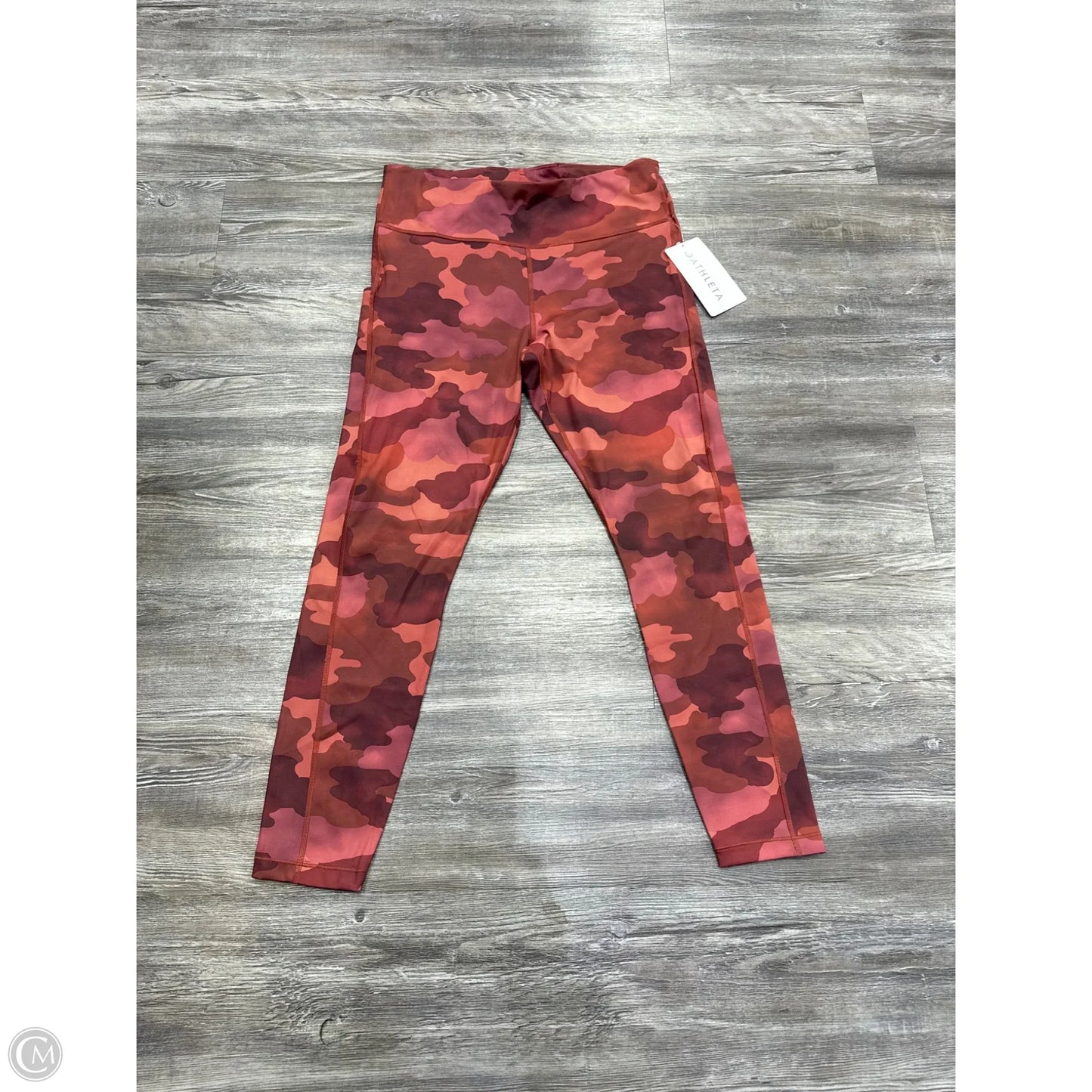 Athletic Leggings By Athleta In Camouflage Print, Size: L