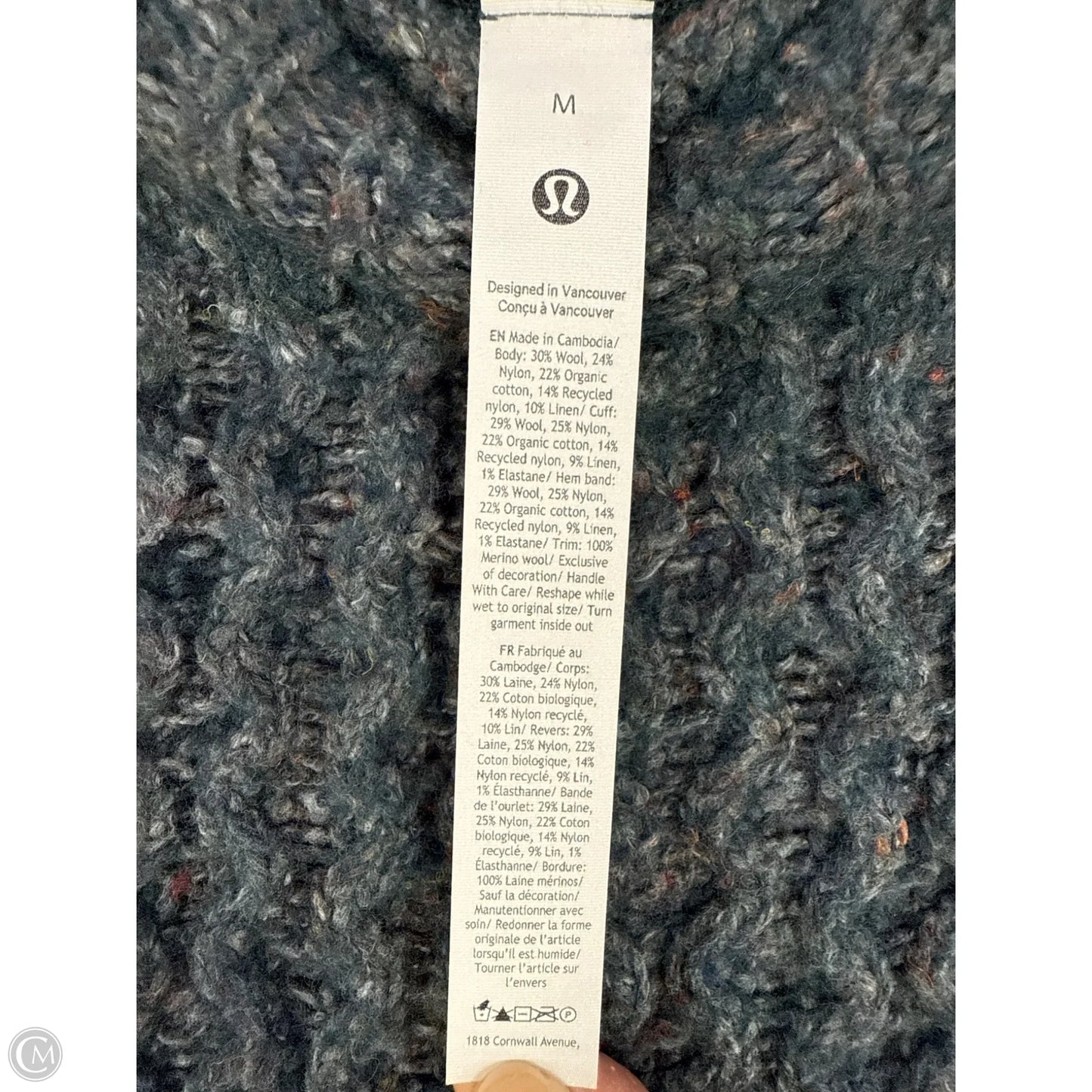 Sweater By Lululemon In Blue, Size: M