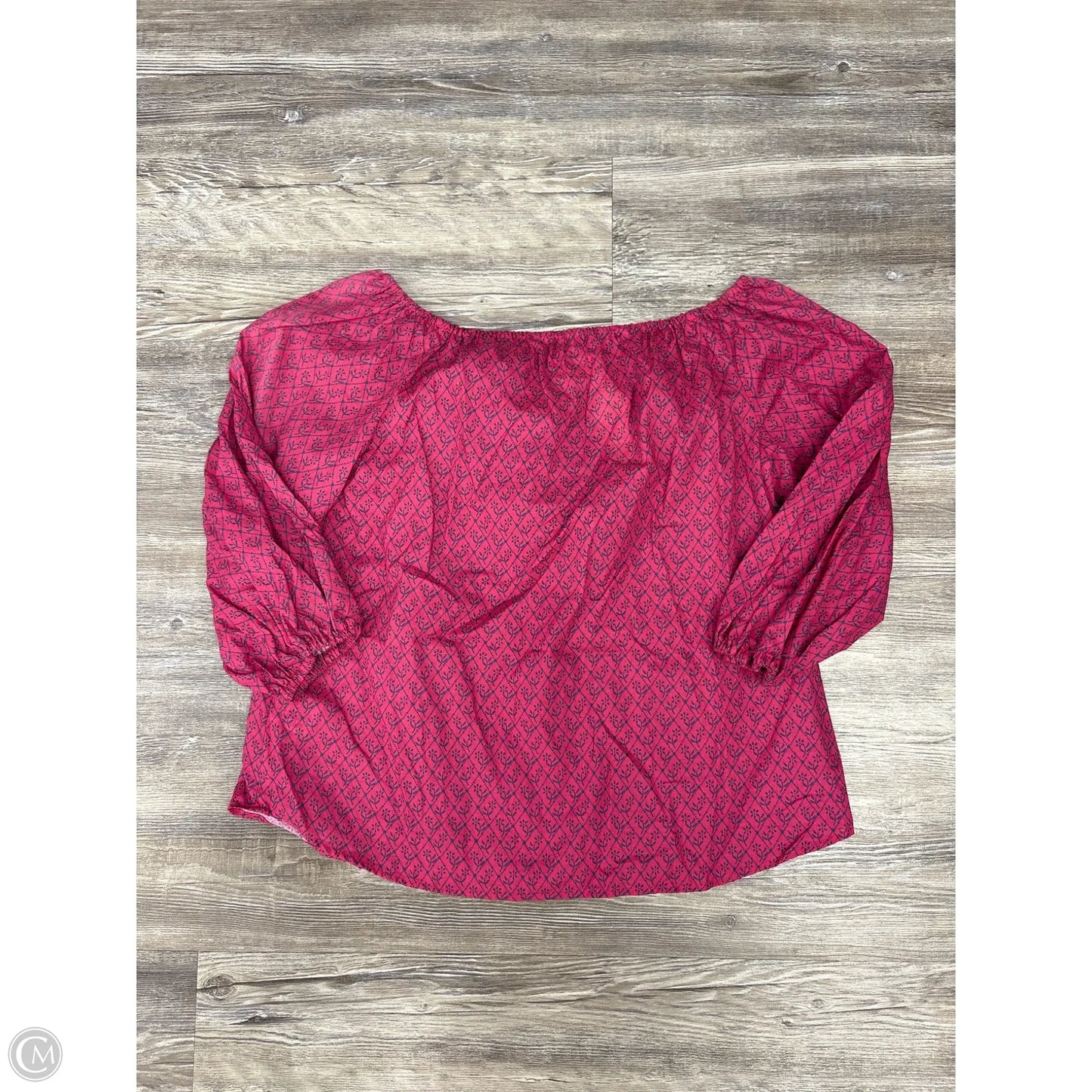 Top 3/4 Sleeve By Maeve In Pink, Size: Xs