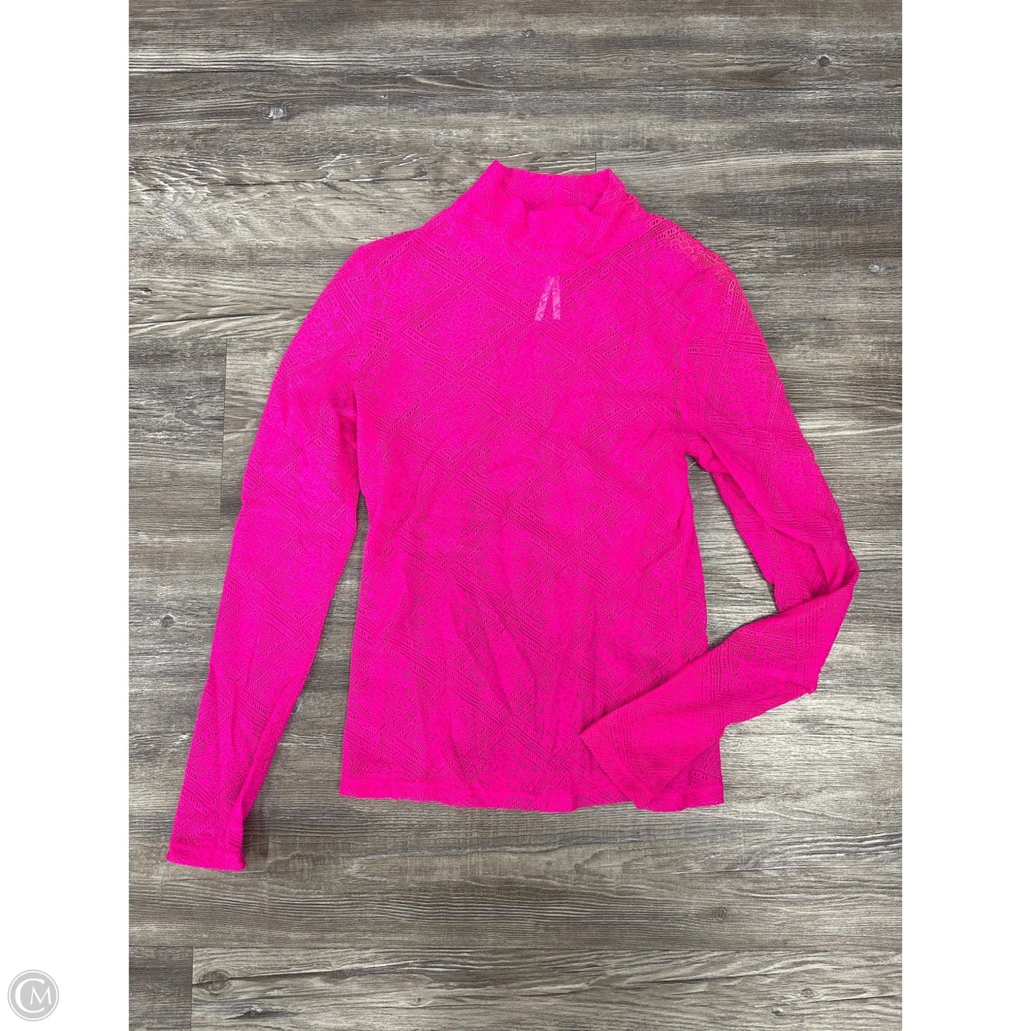Top Long Sleeve By Anthropologie In Pink, Size: Xs