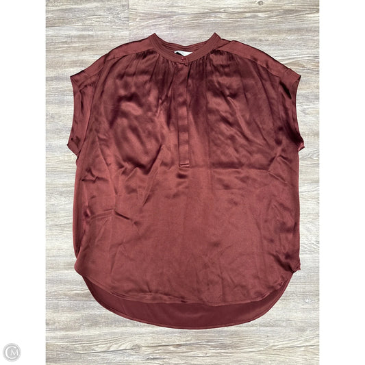 Top Short Sleeve By Vince In Red, Size: L