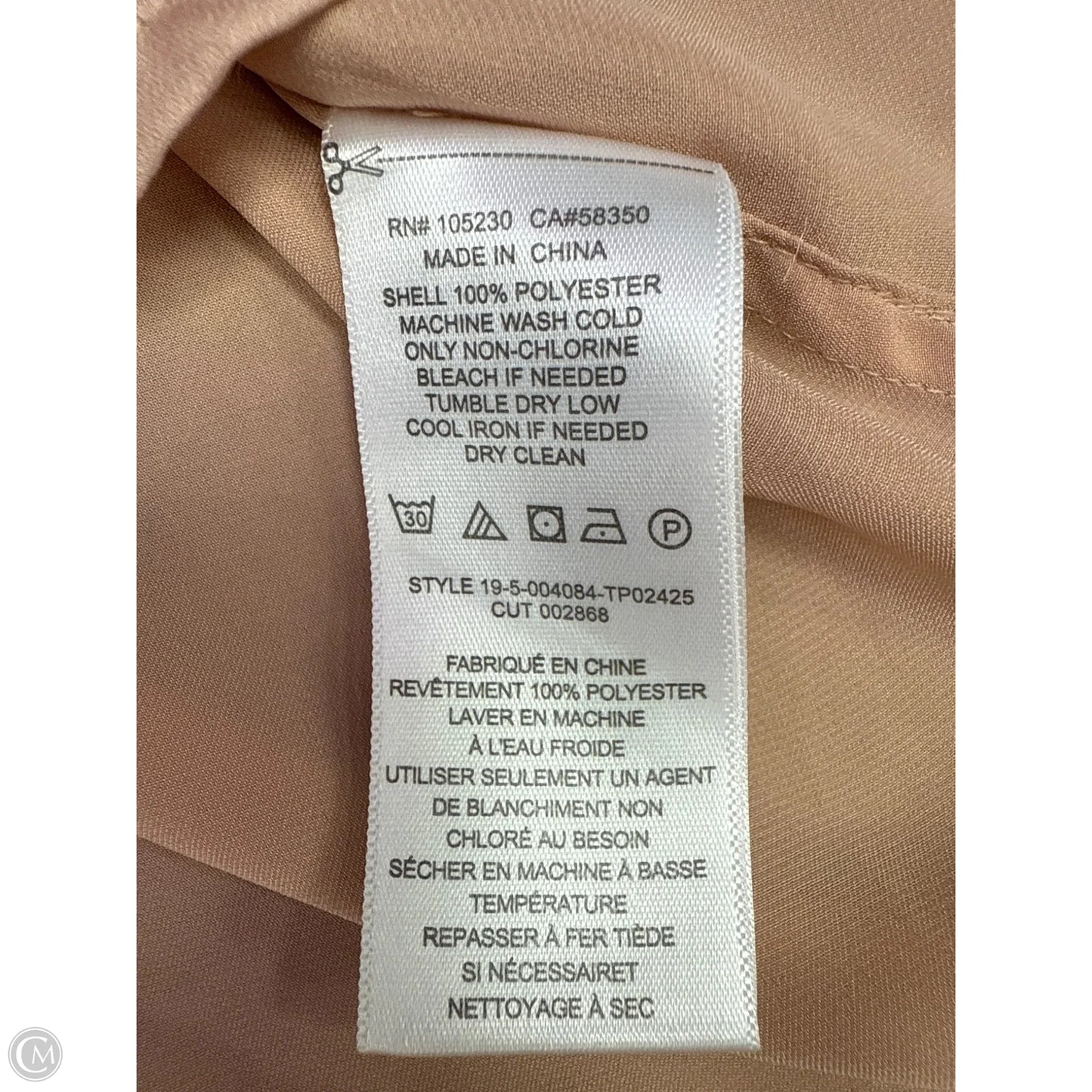 Top Long Sleeve By Equipment In Pink, Size: L