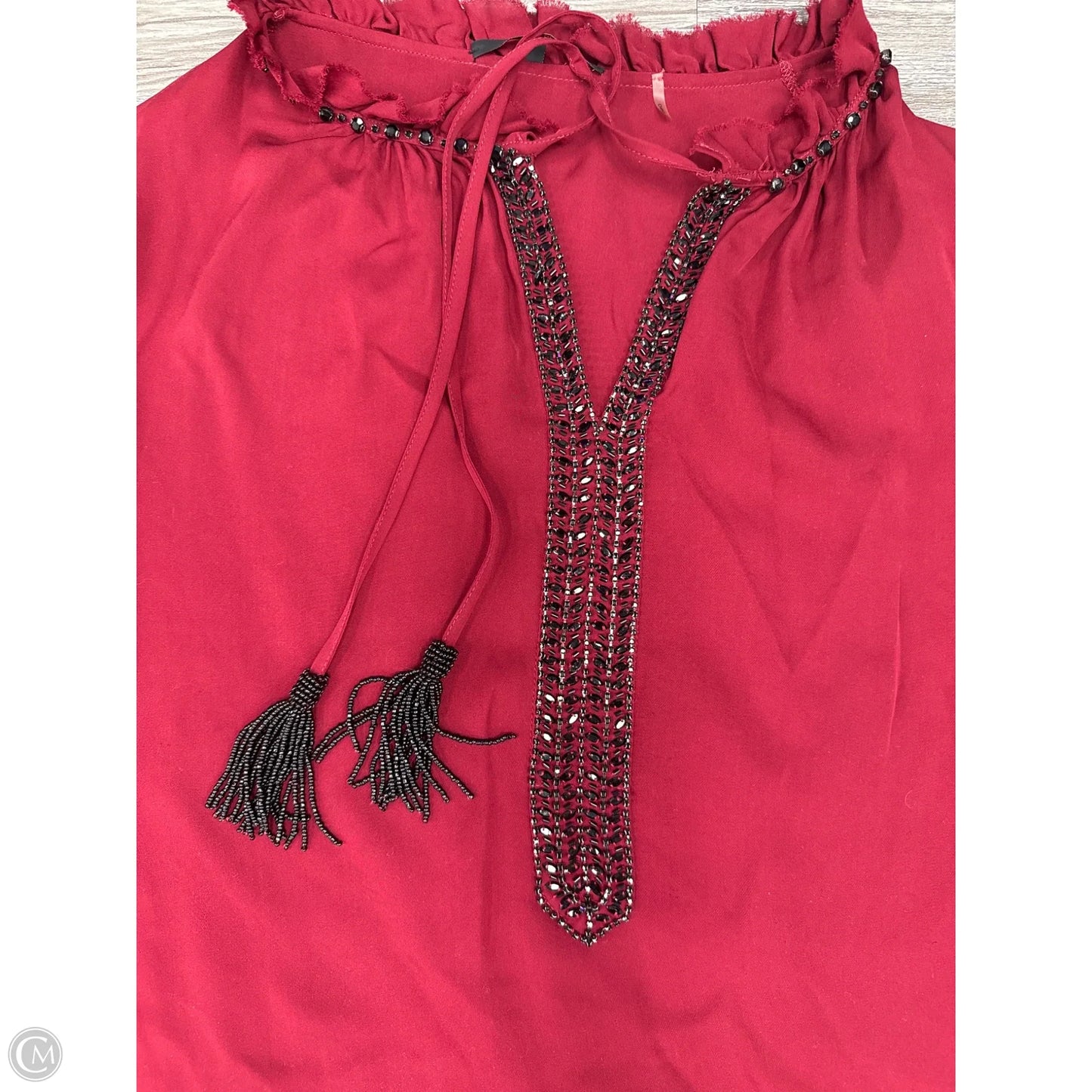 Top Long Sleeve By Cma In Red, Size: Xl