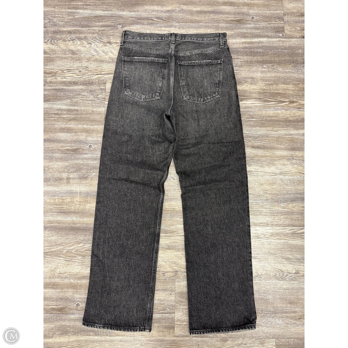 Jeans Boyfriend By Agolde In Black Denim, Size: 4