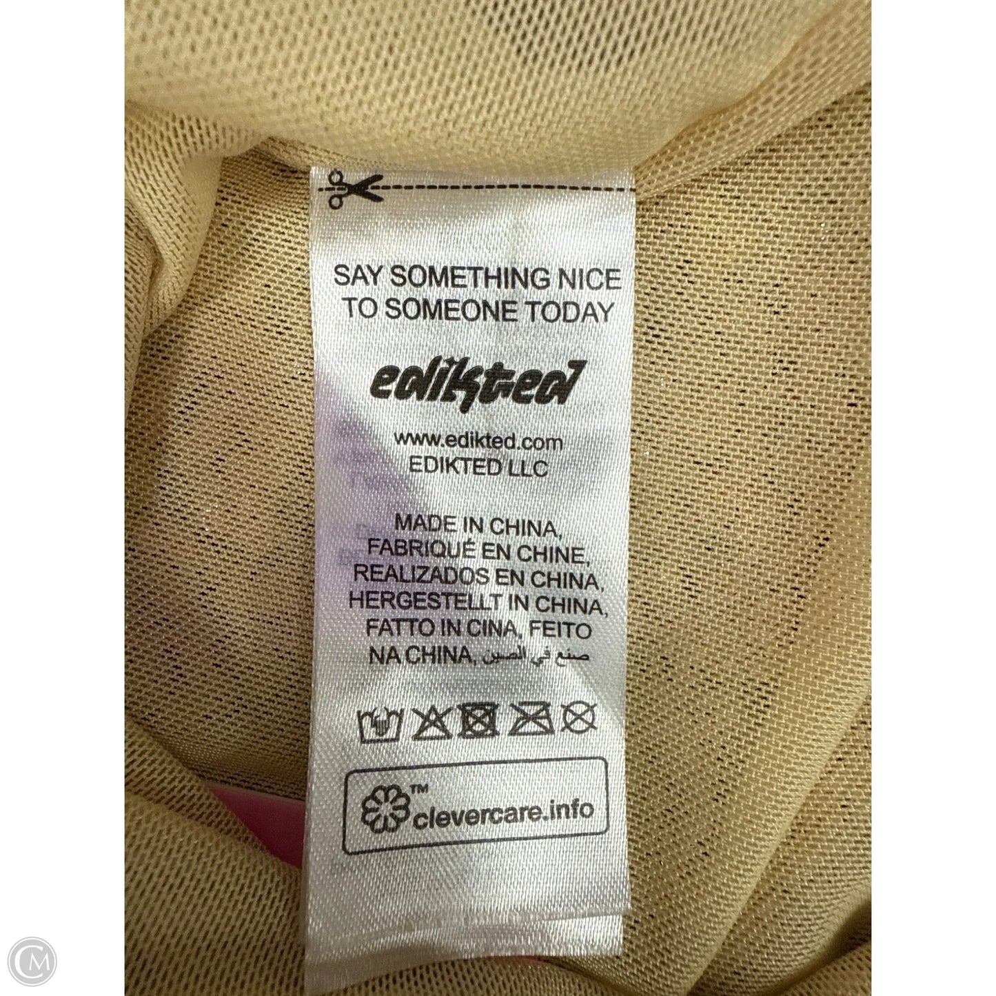 Tank Top By Edikted In Gold, Size: Xs