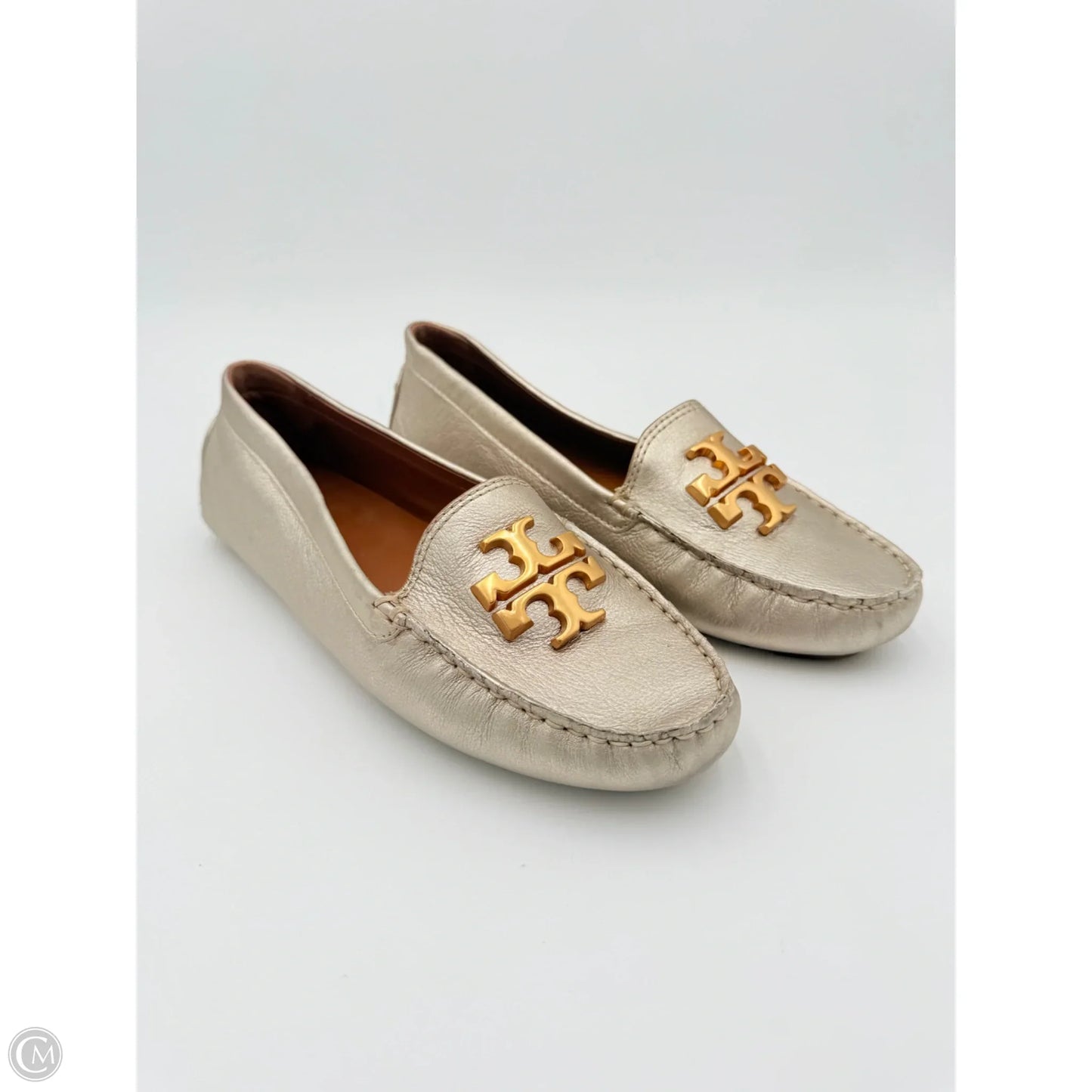Shoes Designer By Tory Burch In Gold, Size: 9