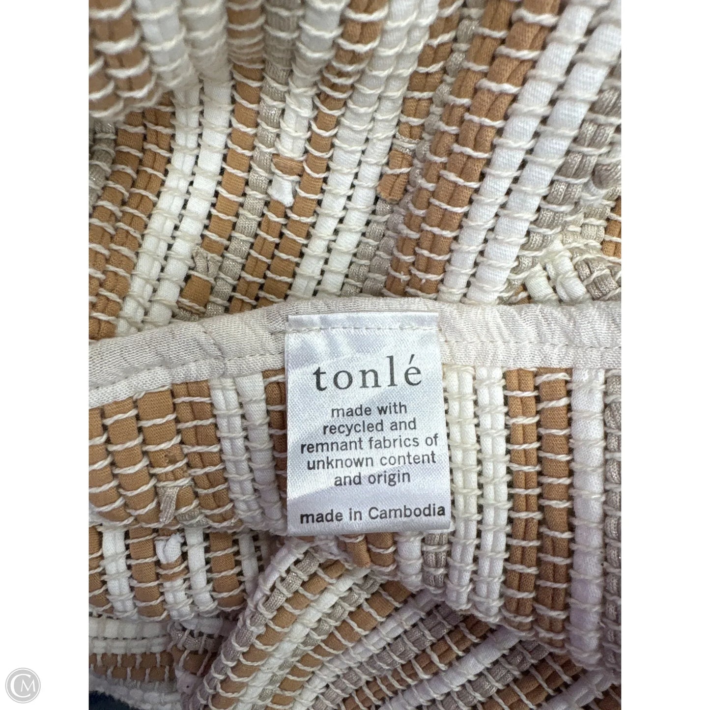 Cardigan By Tonle In Brown & White, Size: Osfm