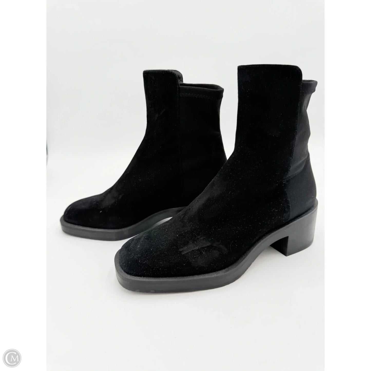 Boots Designer By Stuart Weitzman In Black, Size: 6.5