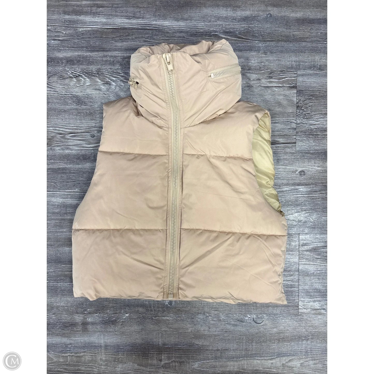 Vest Puffer & Quilted By Apparis In Tan, Size: Xxs