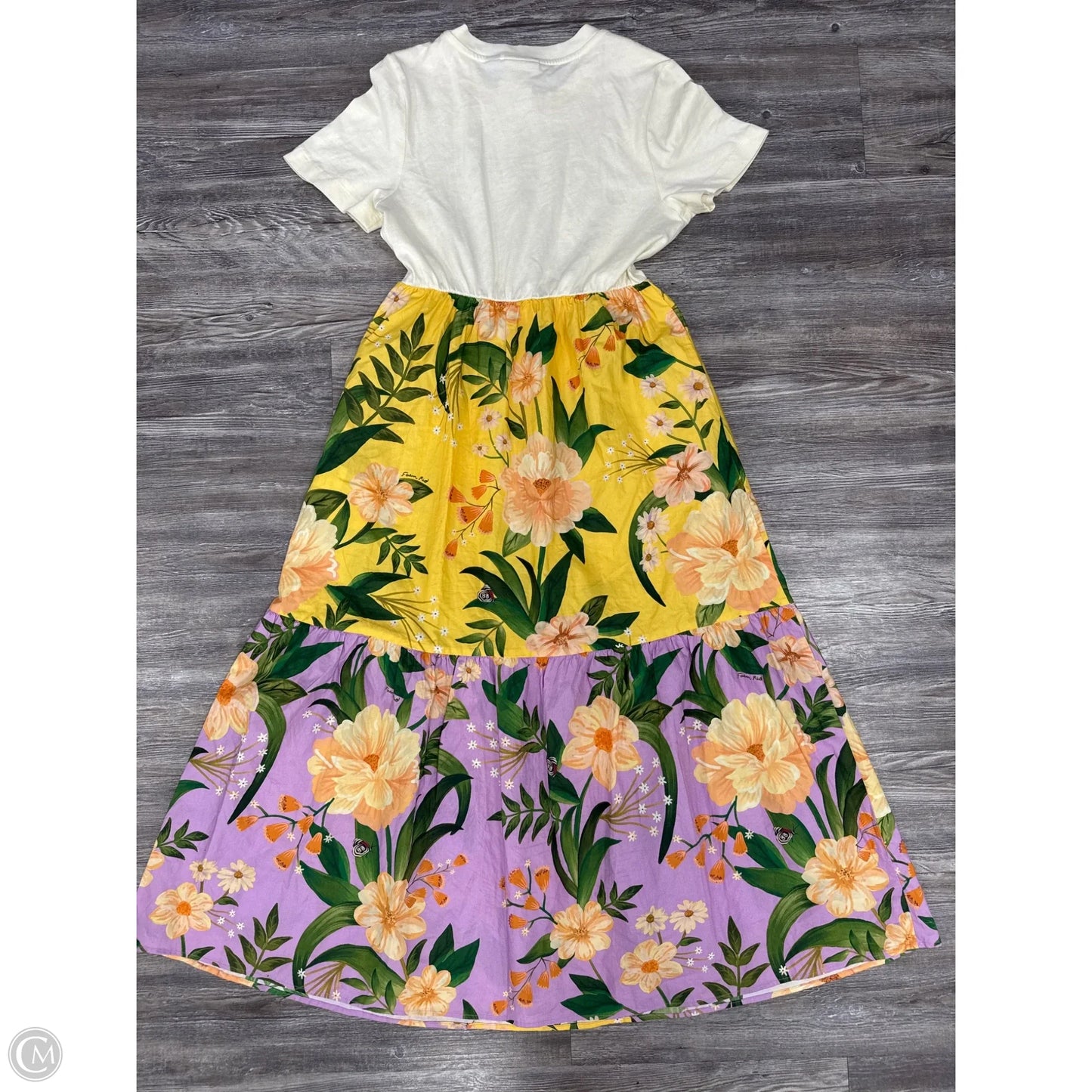 Dress Casual Maxi By Farm Rio In Yellow, Size: Xxs