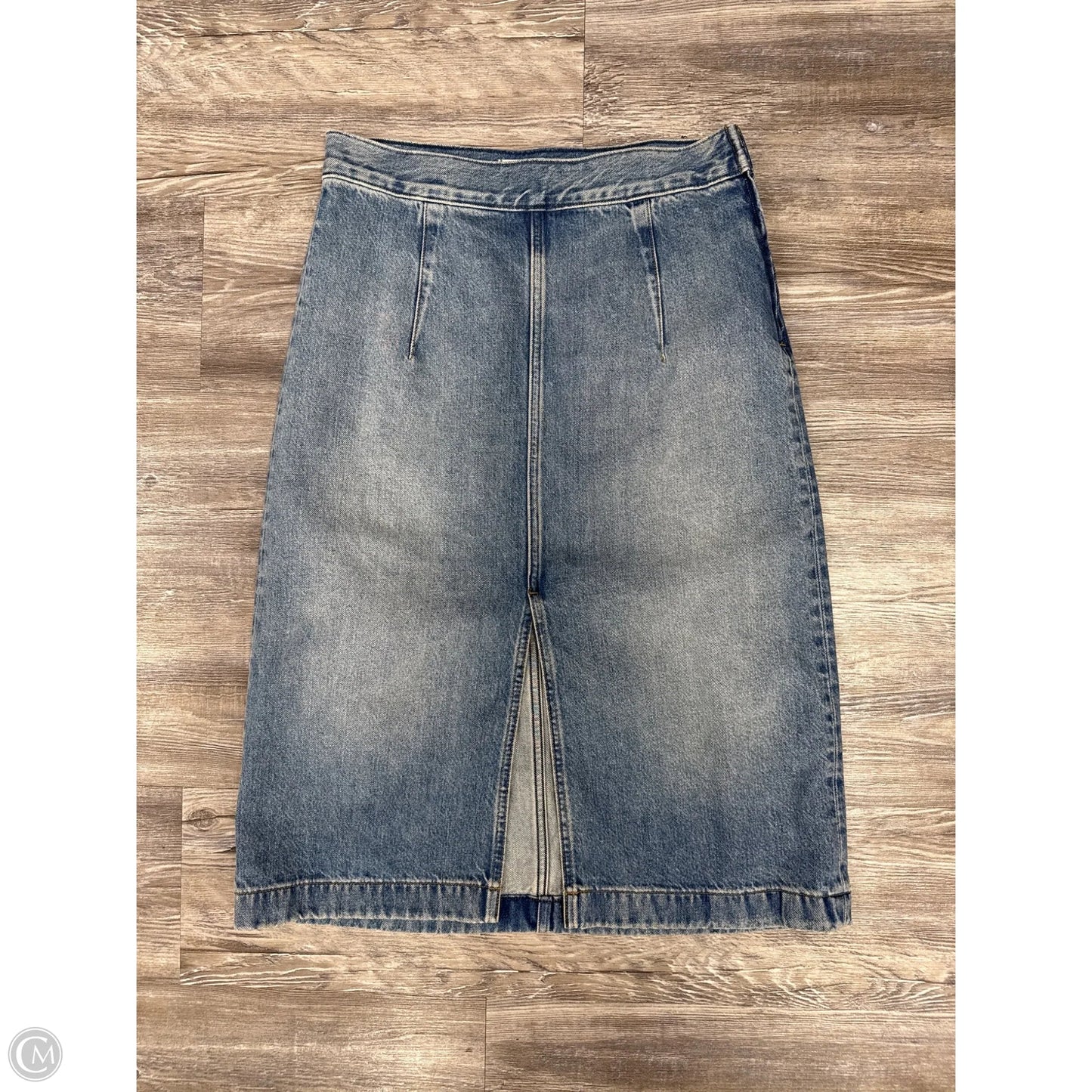 Skirt Midi By Madewell In Blue Denim, Size: 4