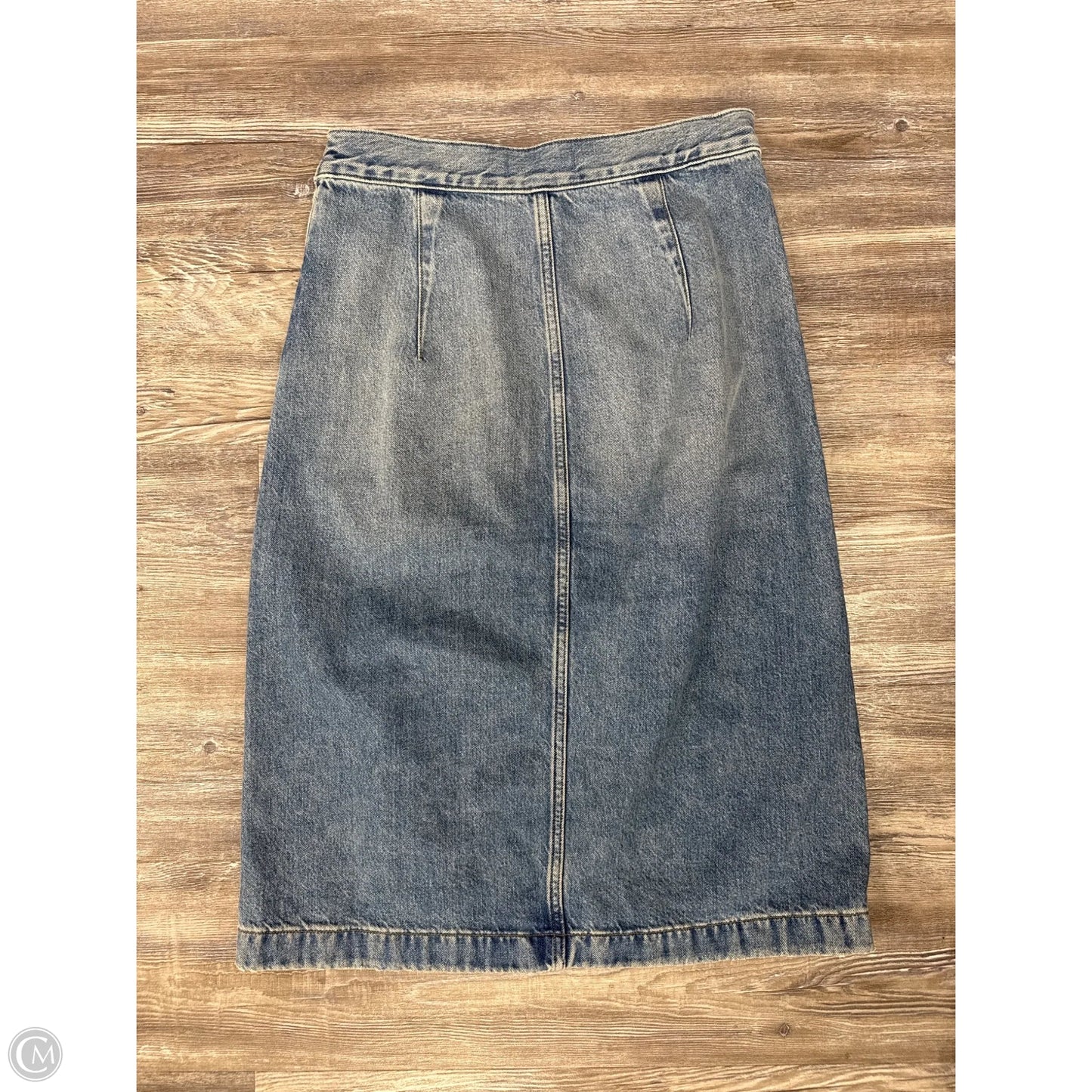 Skirt Midi By Madewell In Blue Denim, Size: 4