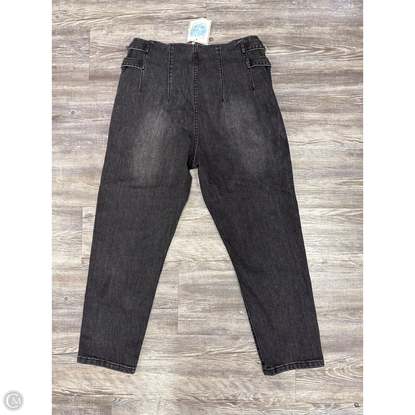 Jeans Straight By Cloud Ten In Black Denim, Size: L