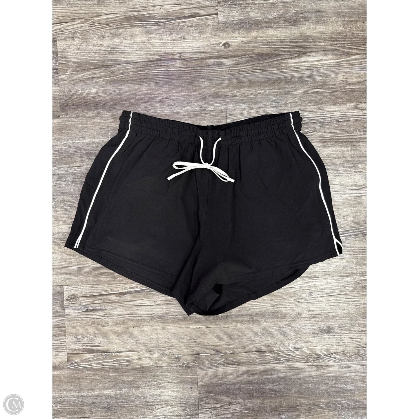 Athletic Shorts By Lululemon In Black & White, Size: 10