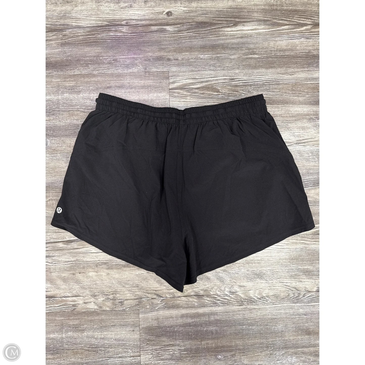 Athletic Shorts By Lululemon In Black & White, Size: 10