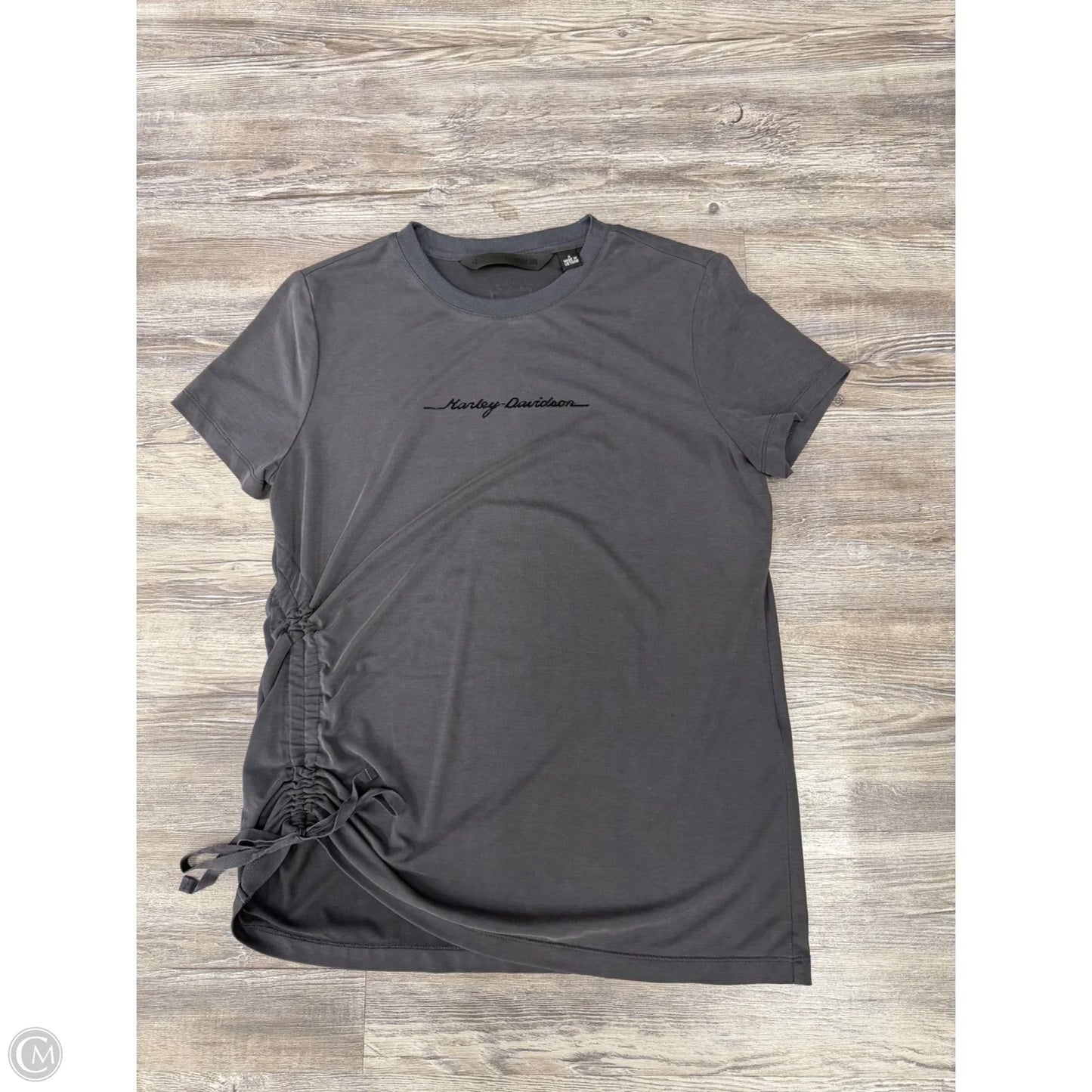 Top Short Sleeve By Harley Davidson In Grey, Size: S