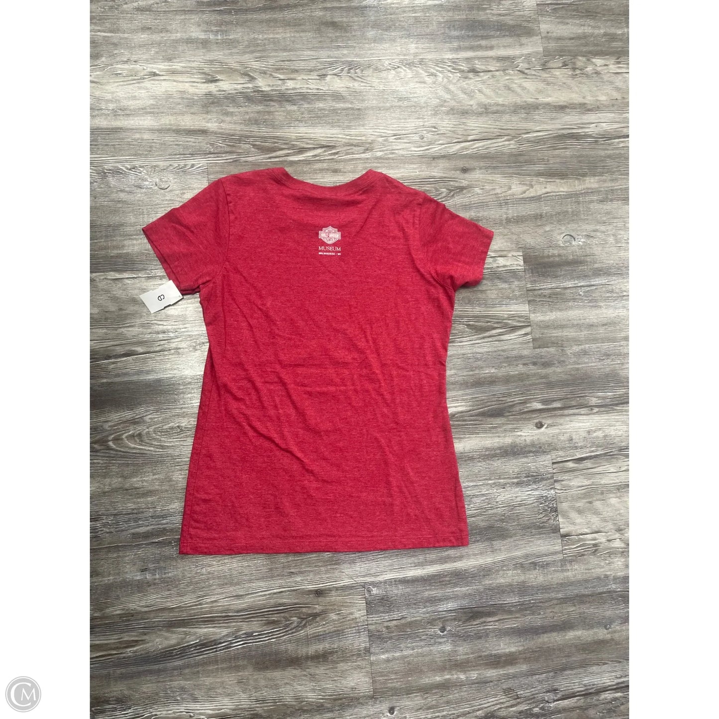 Top Short Sleeve By Harley Davidson In Red, Size: M
