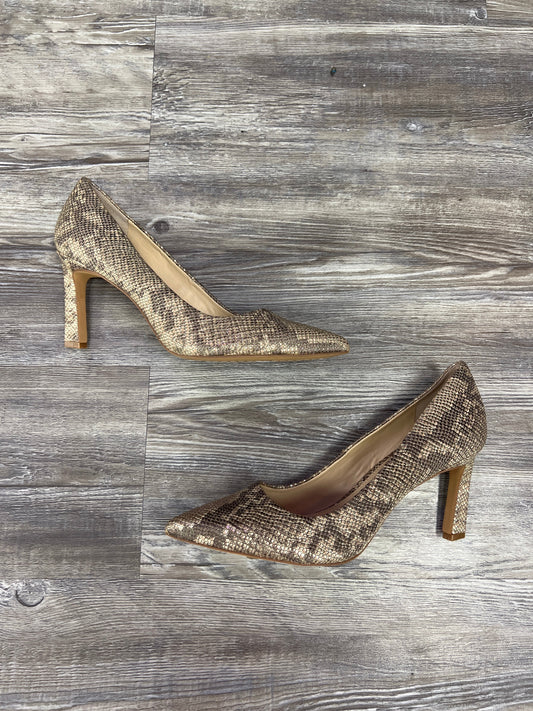 Snakeskin Print Sandals Heels Stiletto Vince Camuto, Size 9