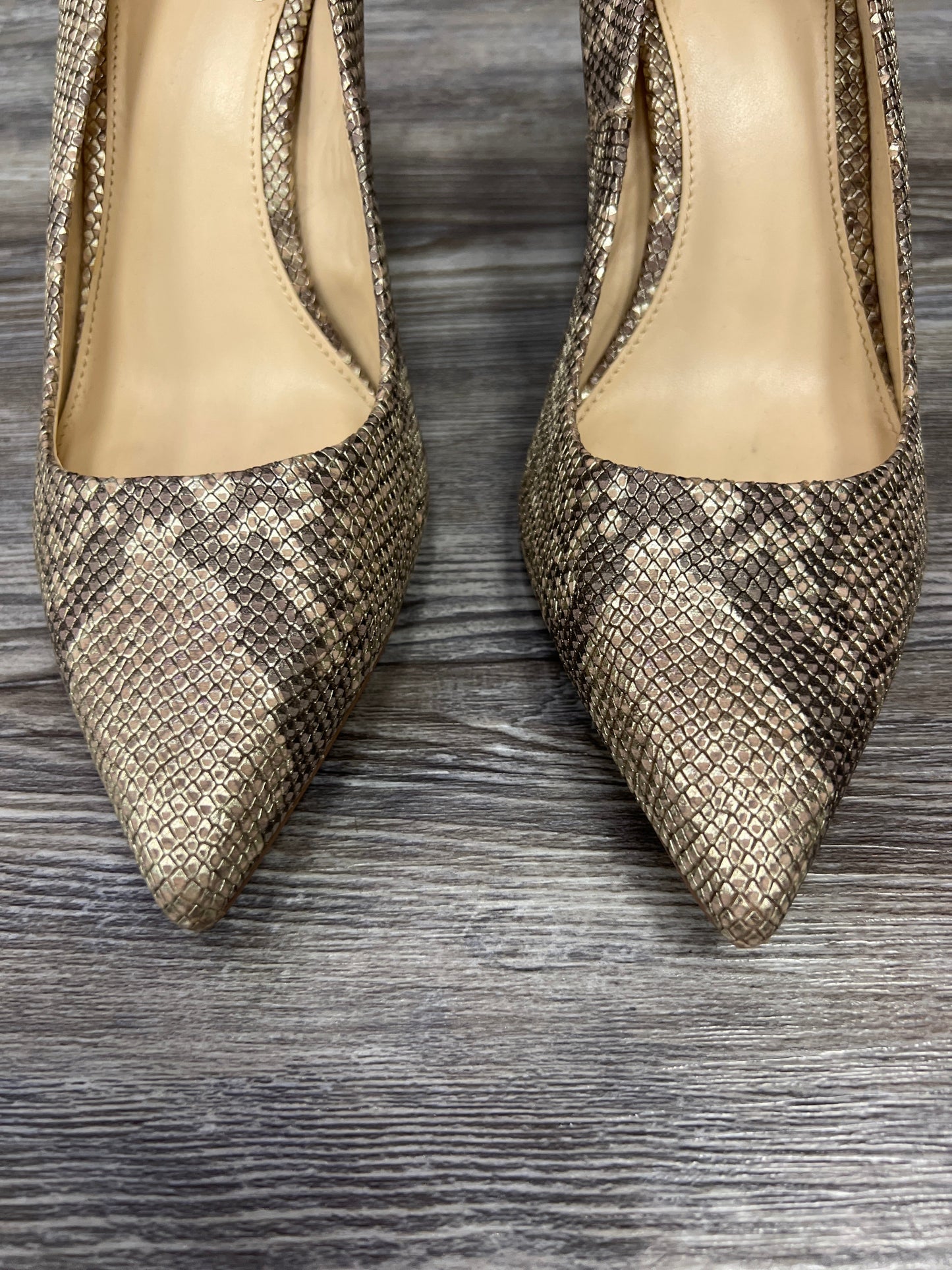 Snakeskin Print Sandals Heels Stiletto Vince Camuto, Size 9