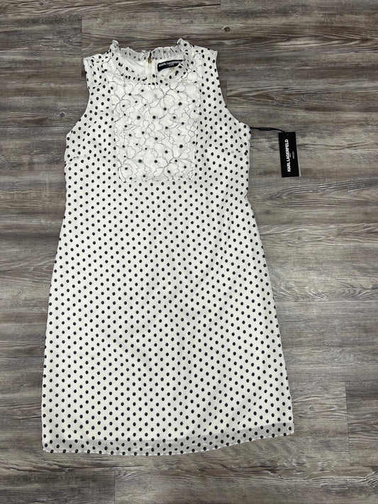 Black & White Dress Designer Karl Lagerfeld, Size 10