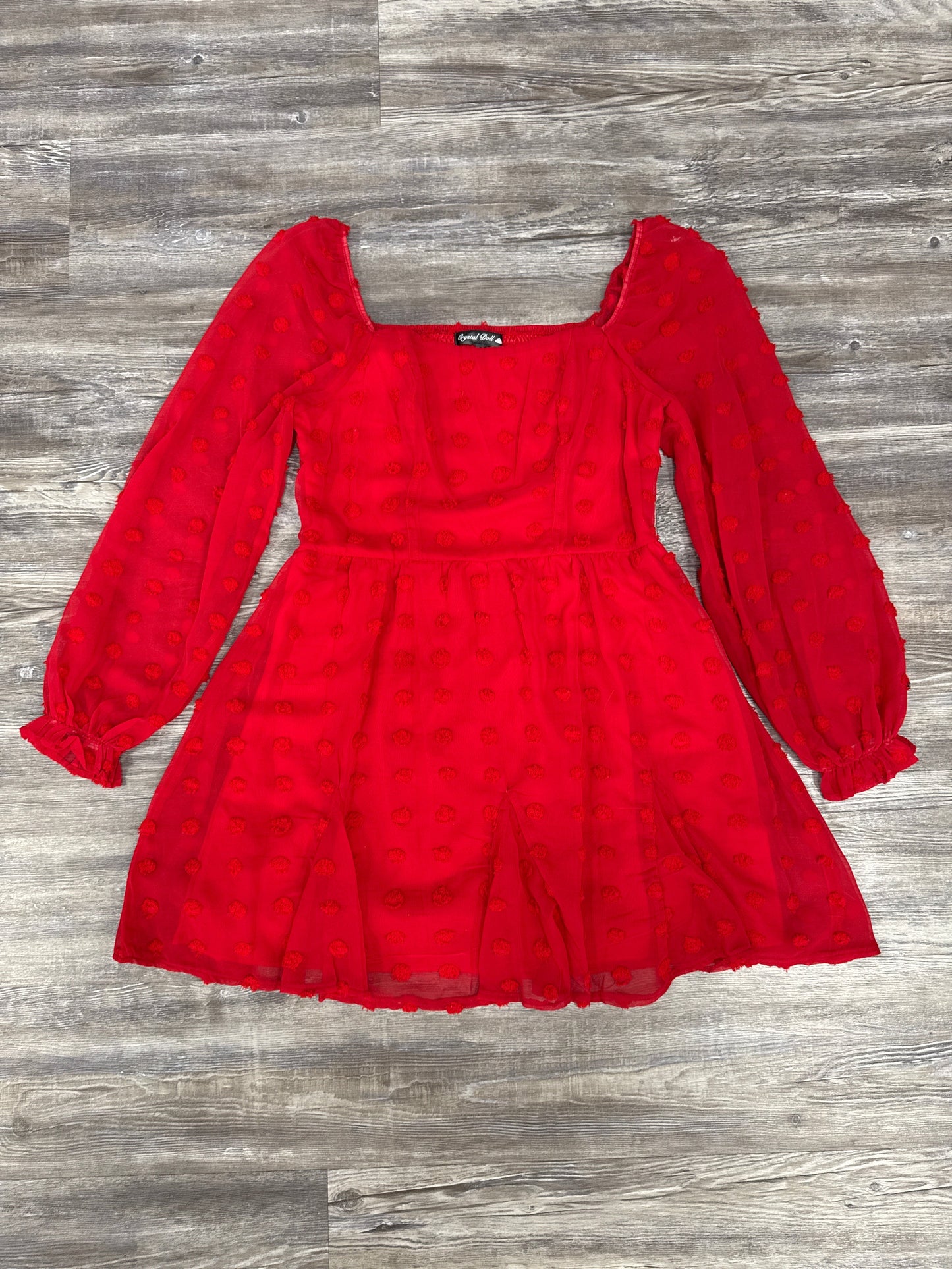 Dress Casual Short By Crystal Doll  In Red, Size: L