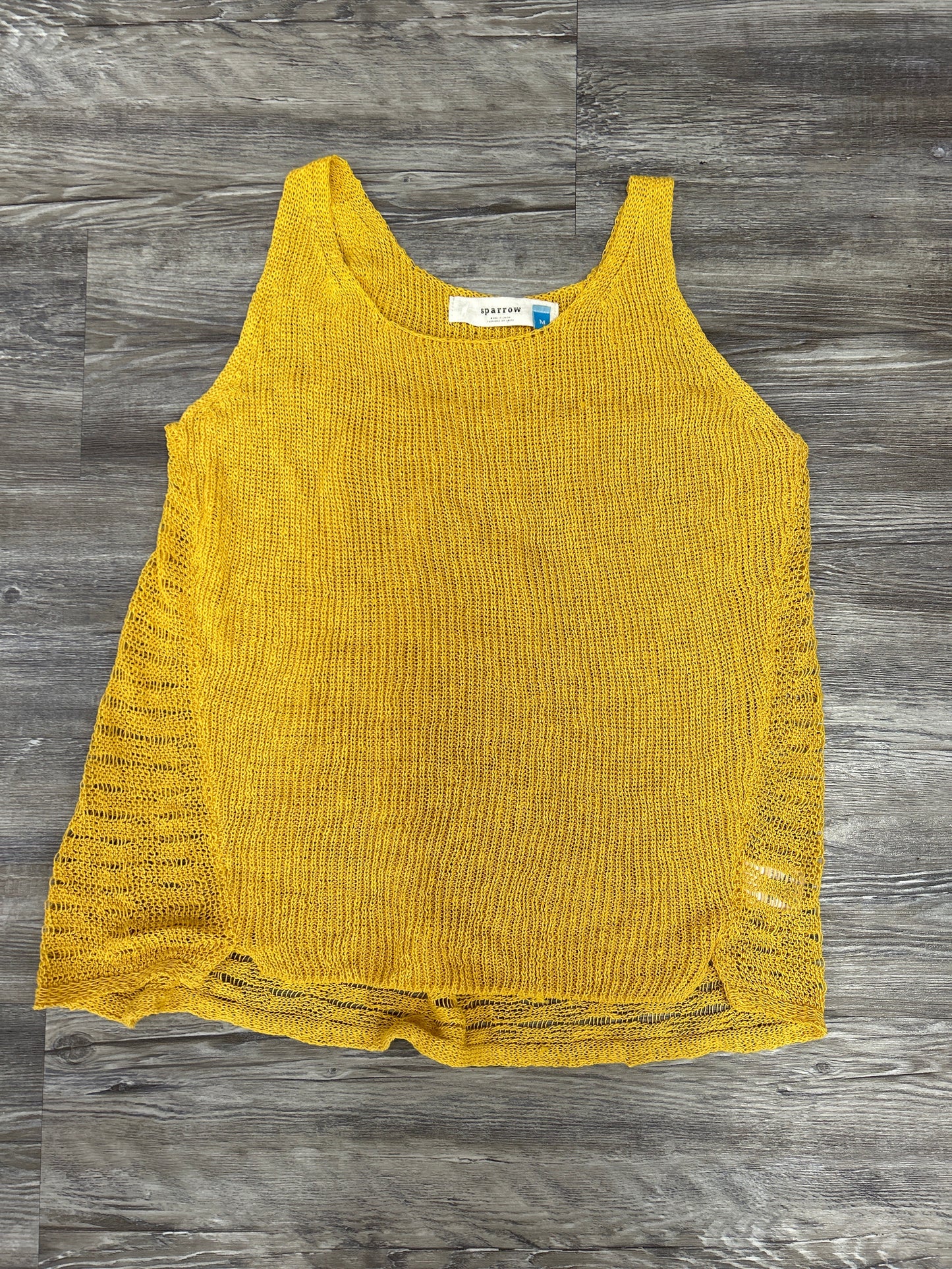 Top Sleeveless By Sparrow In Yellow, Size: M