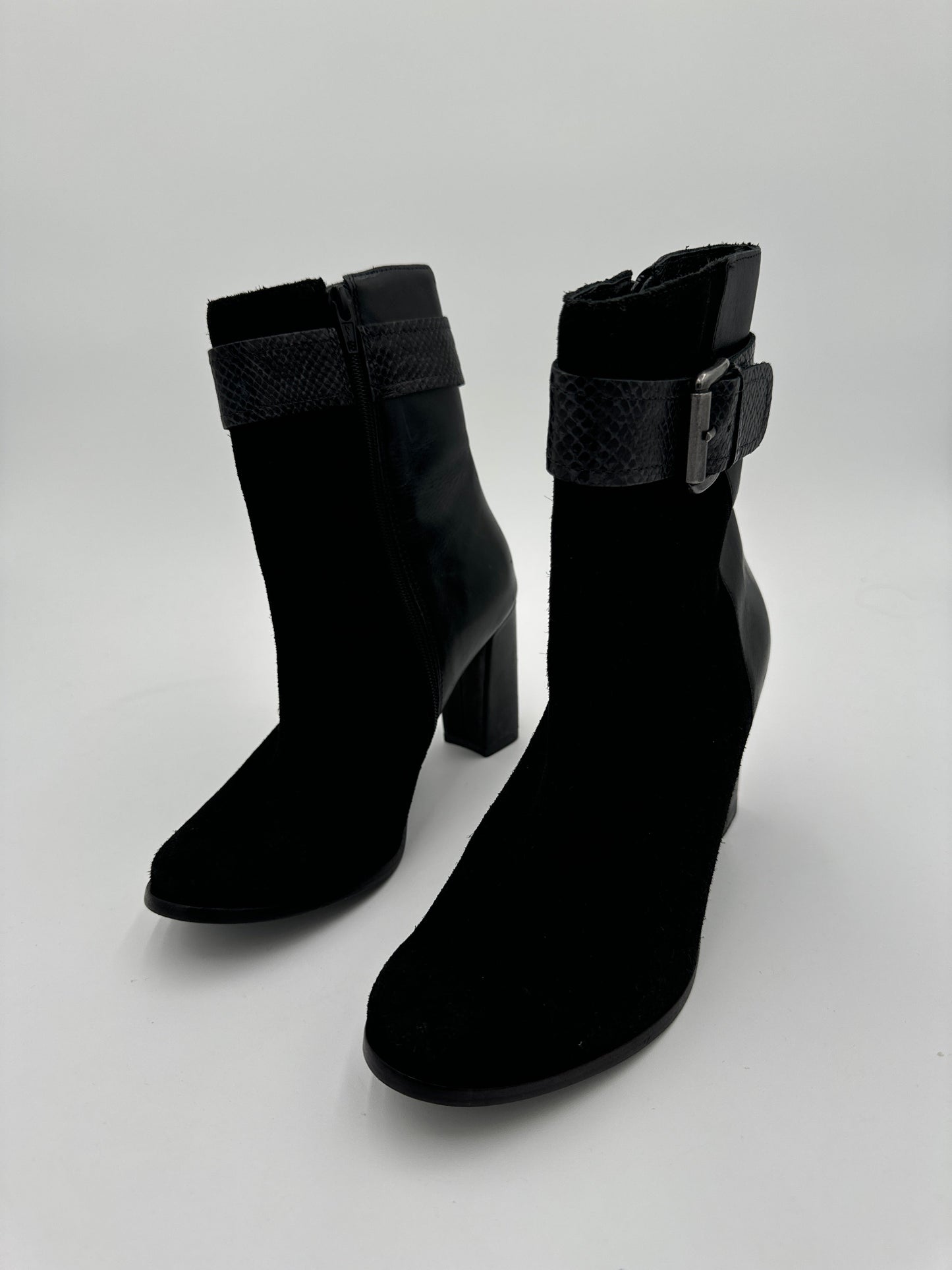 Boots Mid-calf Heels By Matisse In Black, Size: 6.5