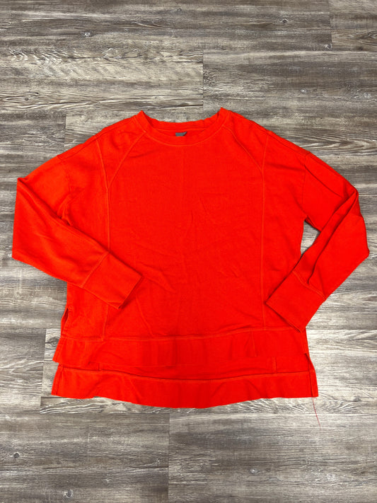 Athletic Sweatshirt Crewneck By Sweaty Betty In Orange, Size: L