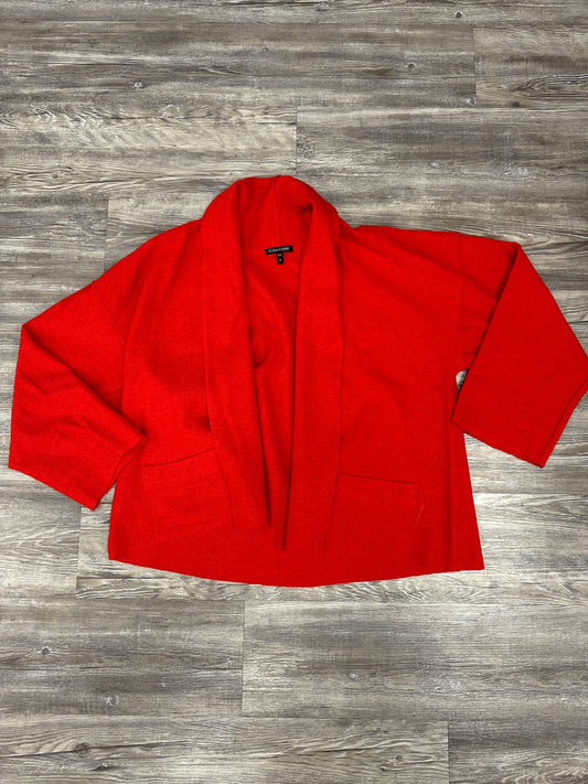 Jacket Cardigan By Eileen Fisher In Red, Size: M