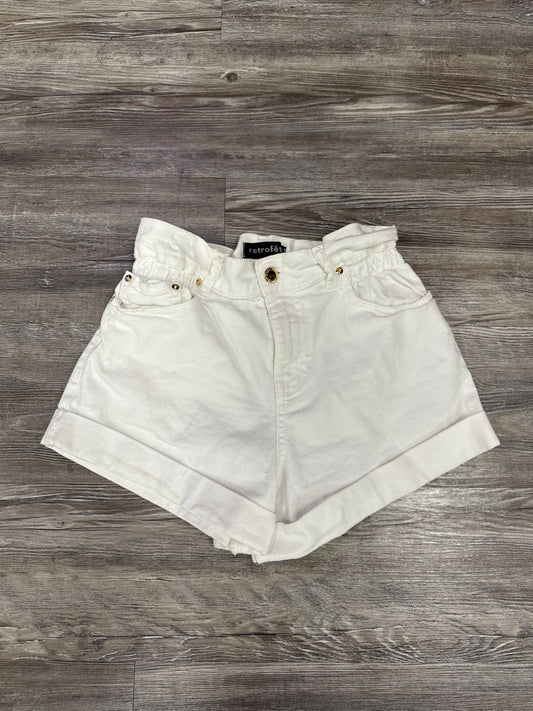 Shorts By Retrofête In White Denim, Size: 2