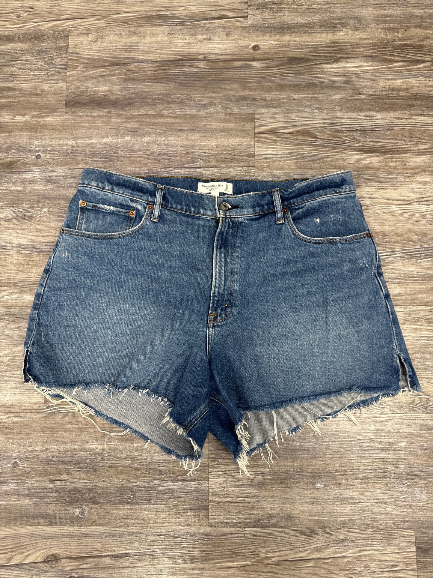 Shorts By Abercrombie And Fitch In Blue Denim, Size: 16