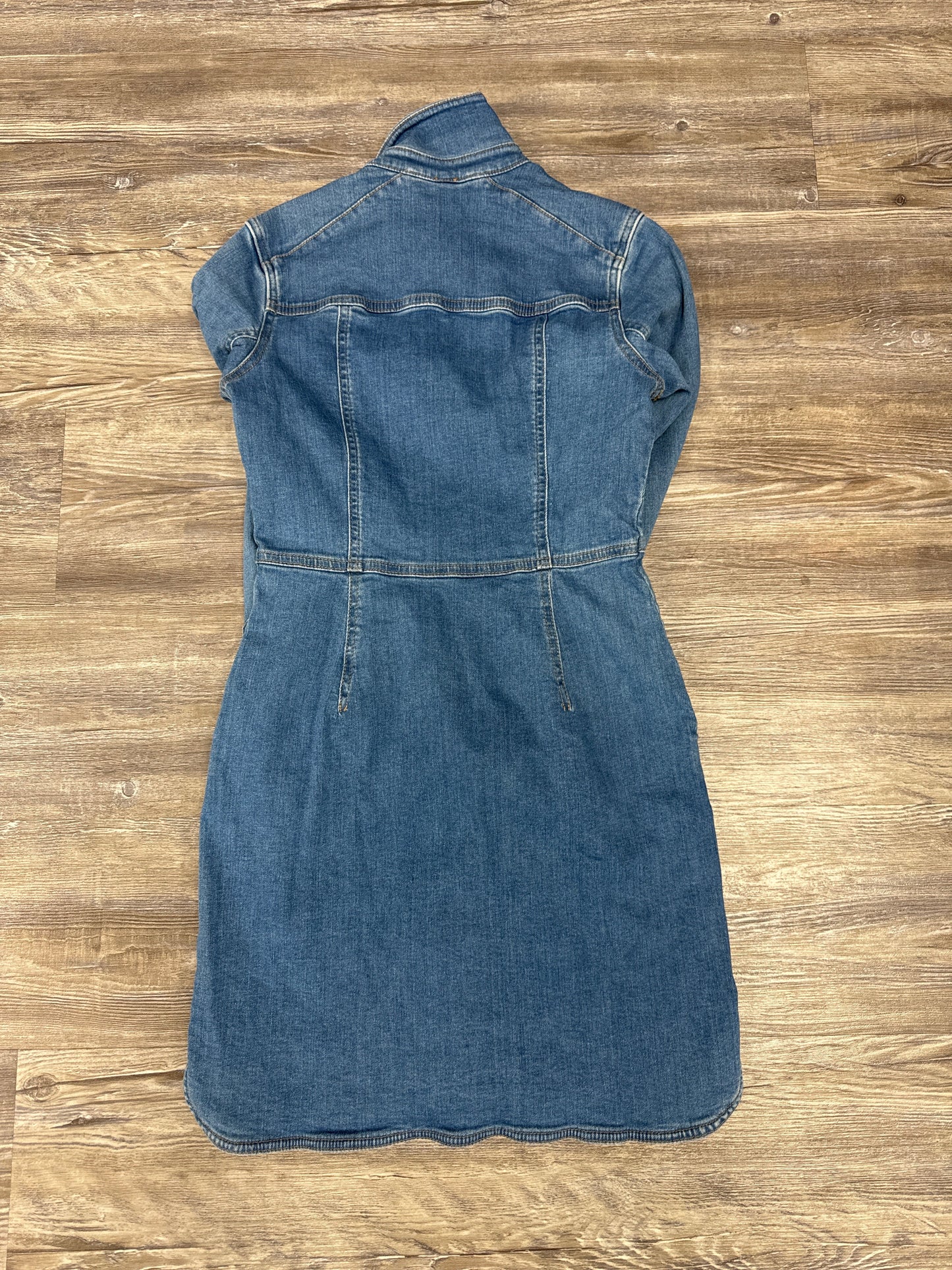 Dress Casual Short By Free People In Blue Denim, Size: Xs