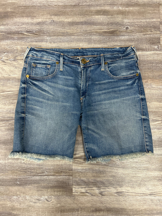 Shorts Designer By True Religion In Blue Denim, Size: 4