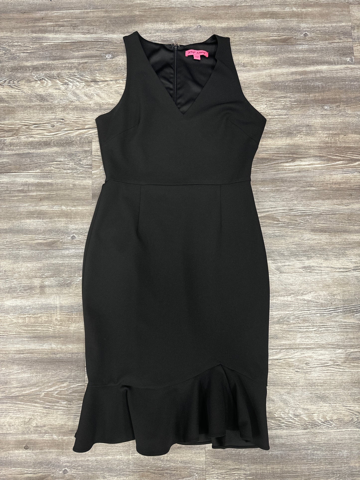 Dress Party Midi By Betsey Johnson In Black, Size: 6