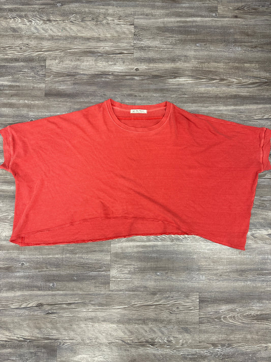 Top Short Sleeve By We The Free In Red, Size: Xs