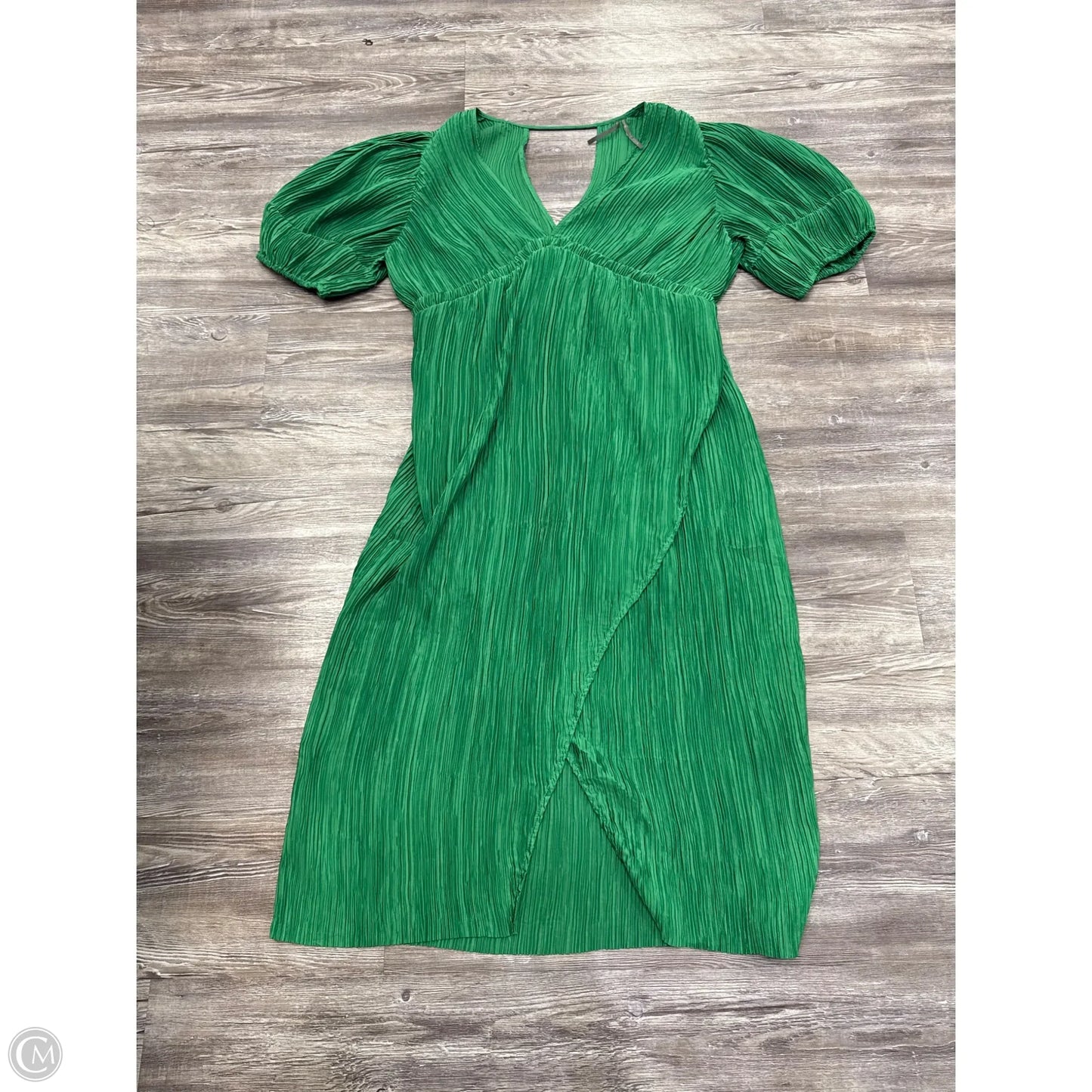 Dress Party Midi By Anthropologie In Green, Size: L