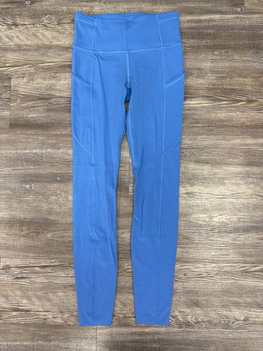 Athletic Leggings By Lululemon In Blue, Size: 4