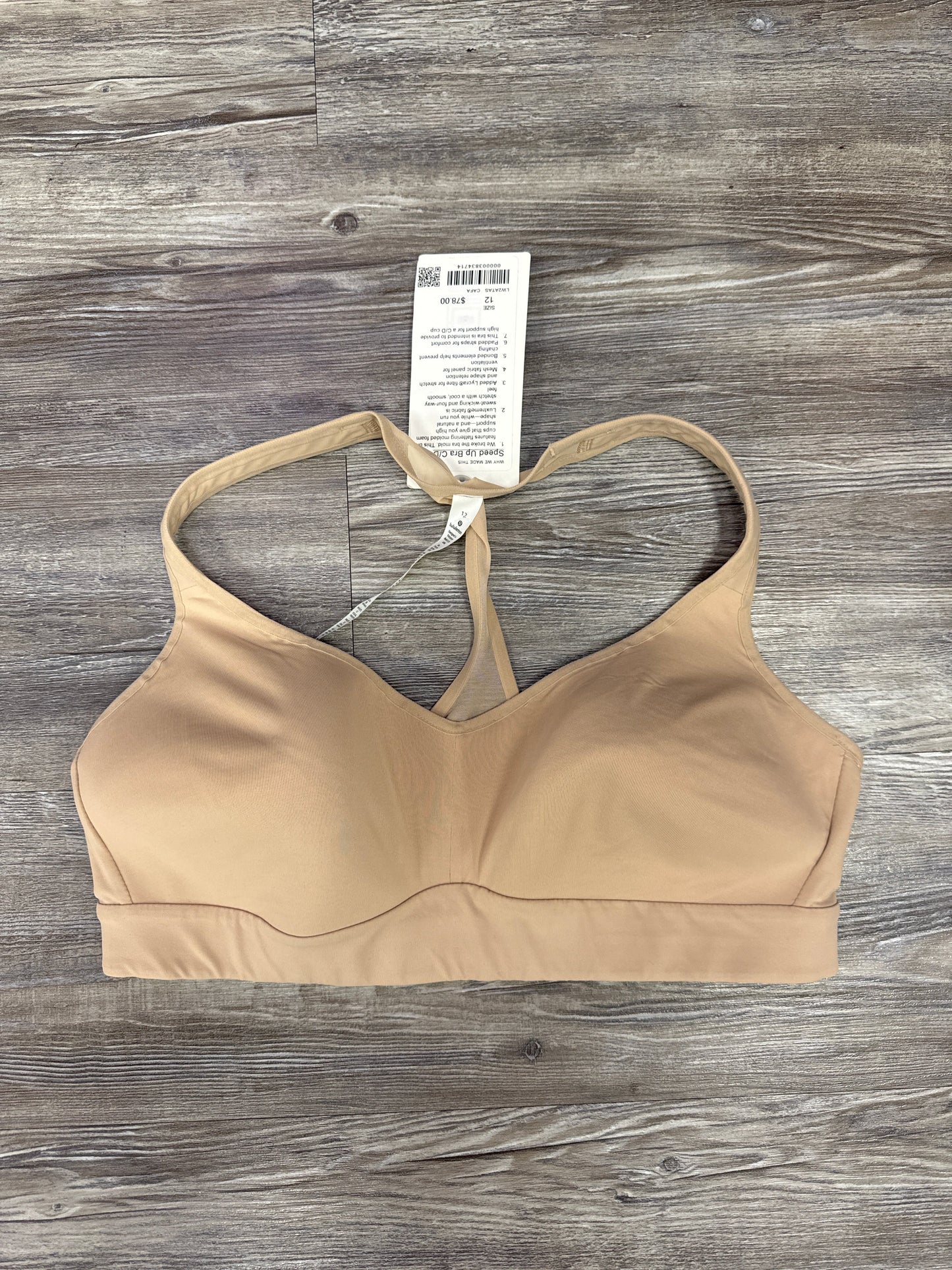 Athletic Bra By Lululemon In Tan, Size: 12