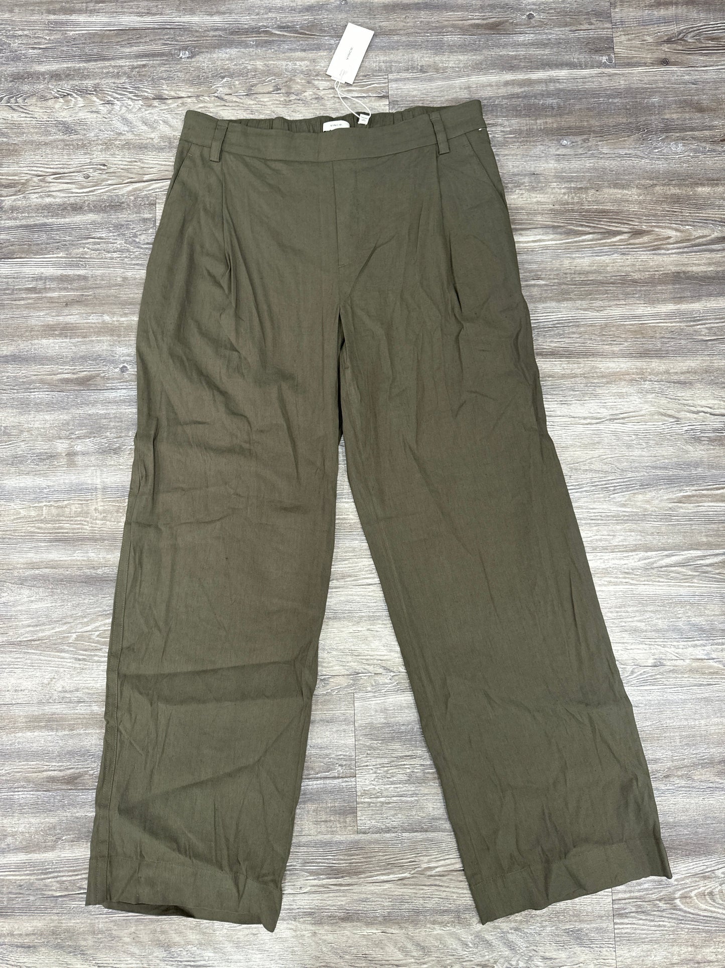 Pants Linen By Vince In Green, Size: L