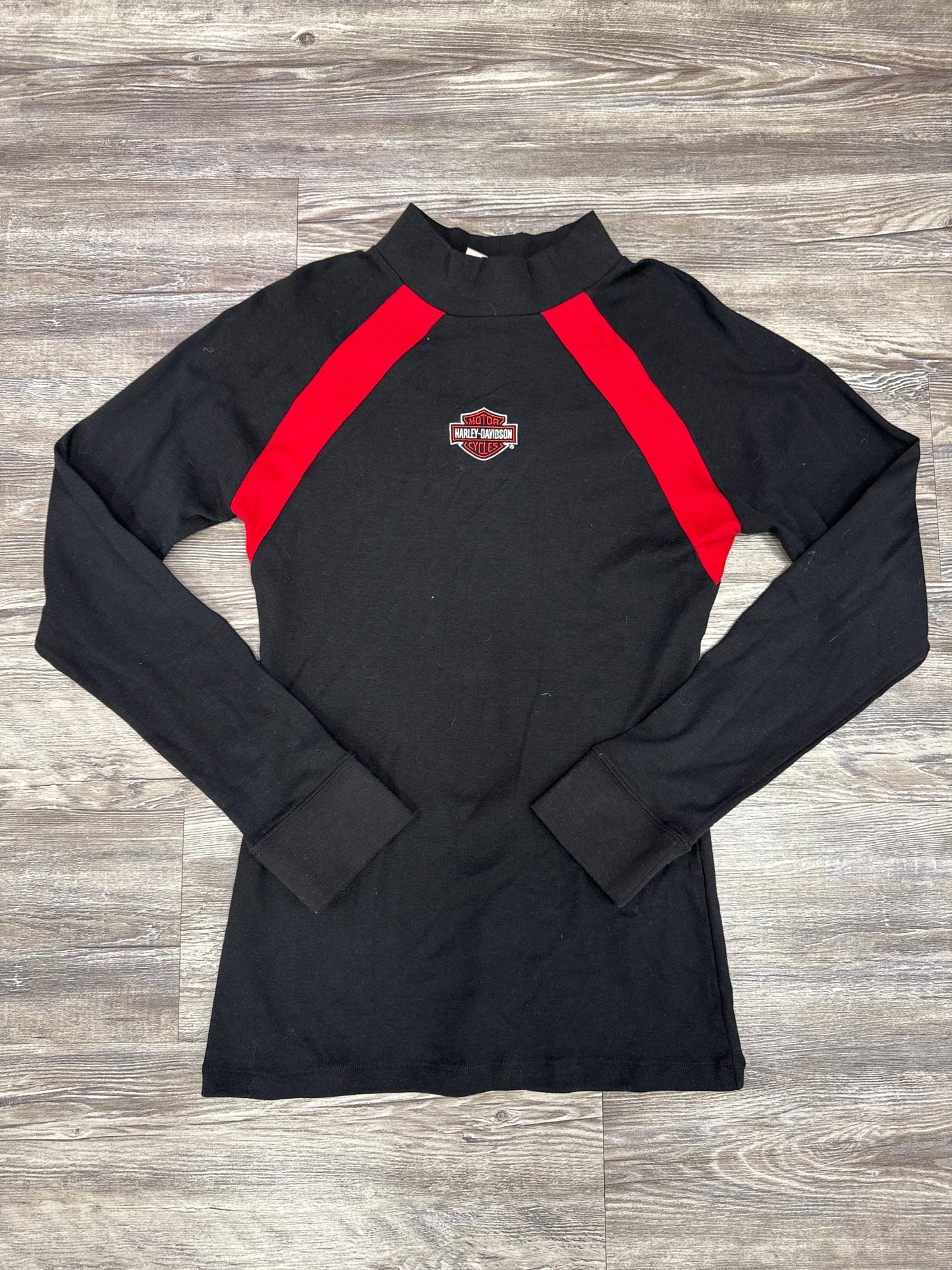 Top Long Sleeve By Harley Davidson In Black, Size: L