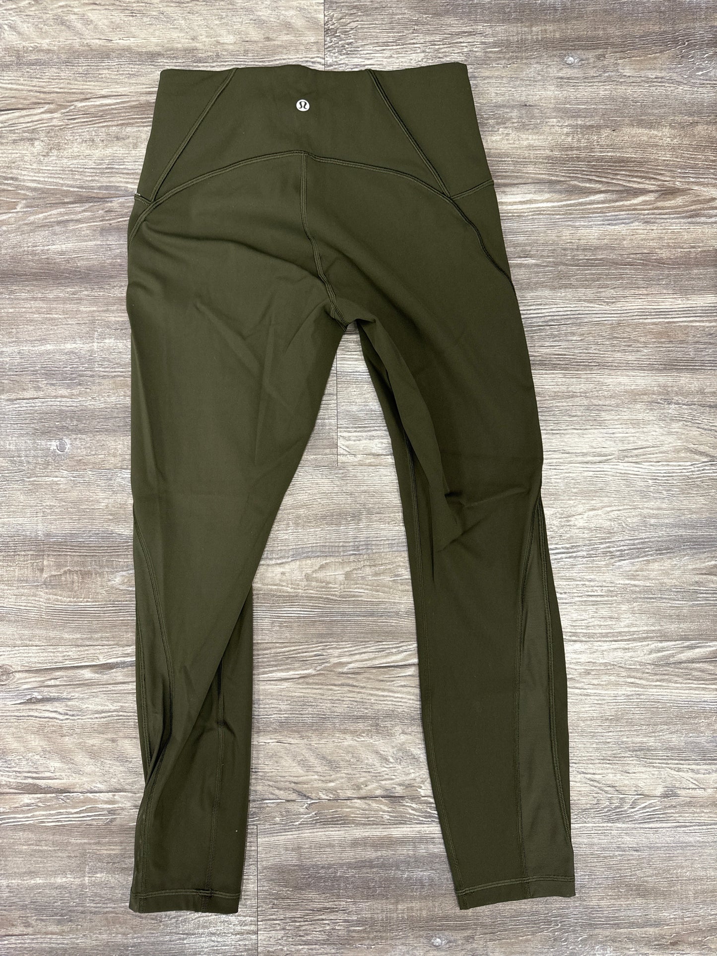 Athletic Leggings By Lululemon In Green, Size: 8