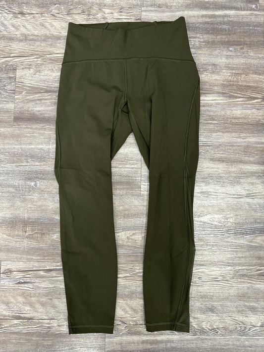 Athletic Leggings By Lululemon In Green, Size: 8