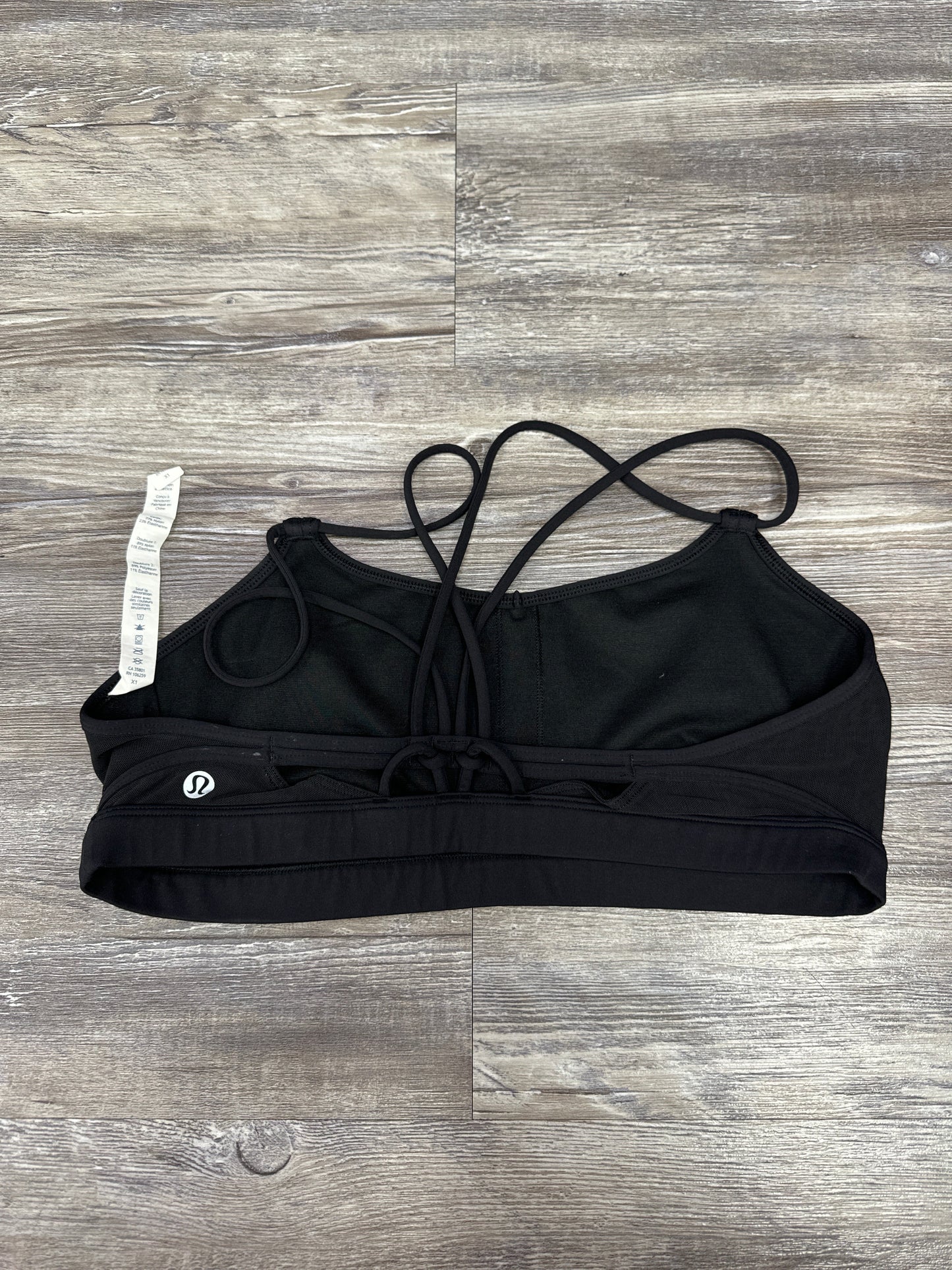 Athletic Bra By Lululemon In Black, Size: 10