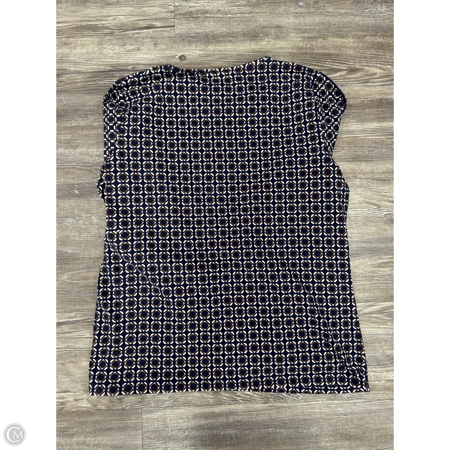 Top Long Sleeve By Talbots In Navy, Size: L