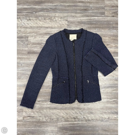 Jacket Other By Rebecca Taylor In Black & Blue, Size: 4