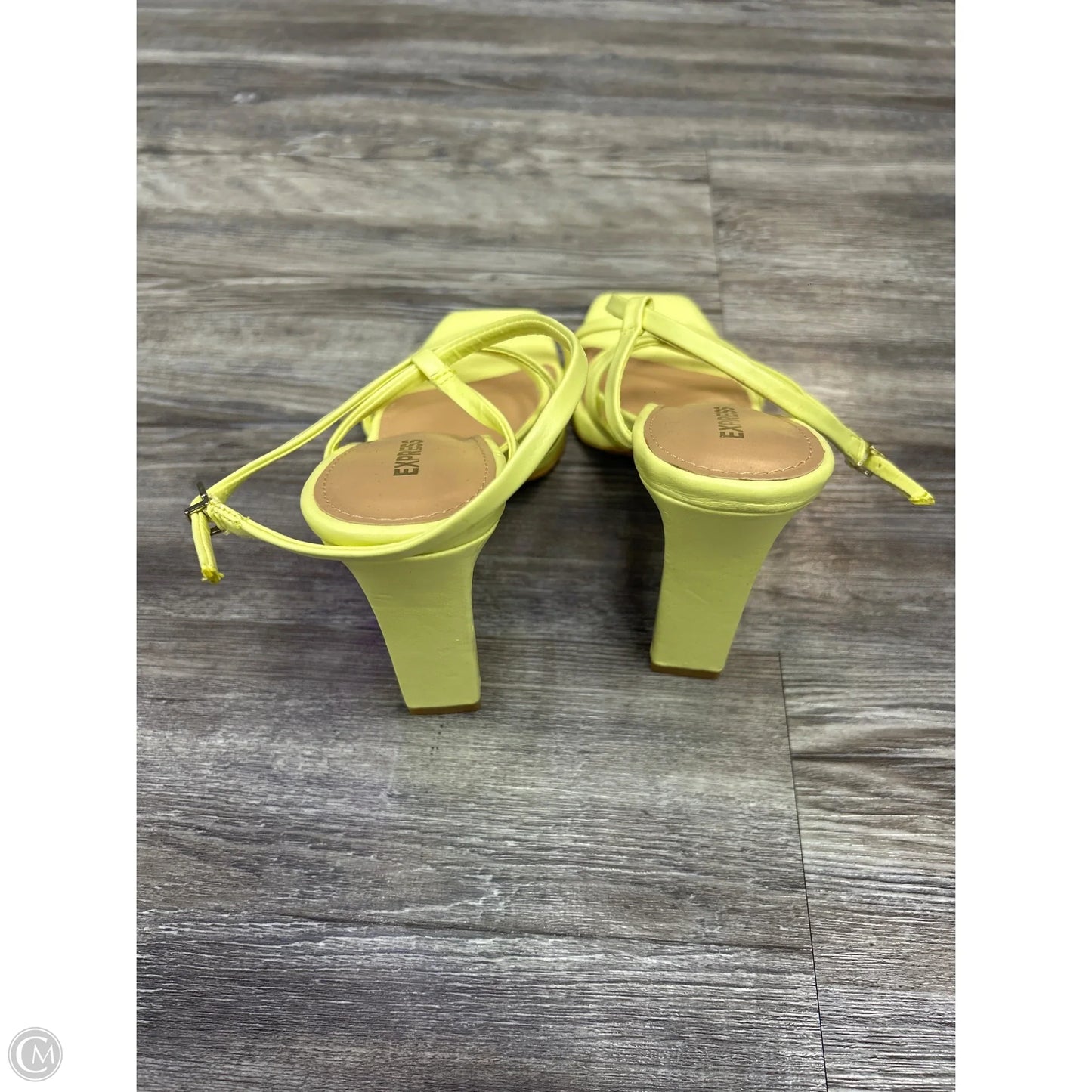 Shoes Heels Stiletto By Express In Yellow, Size: 8