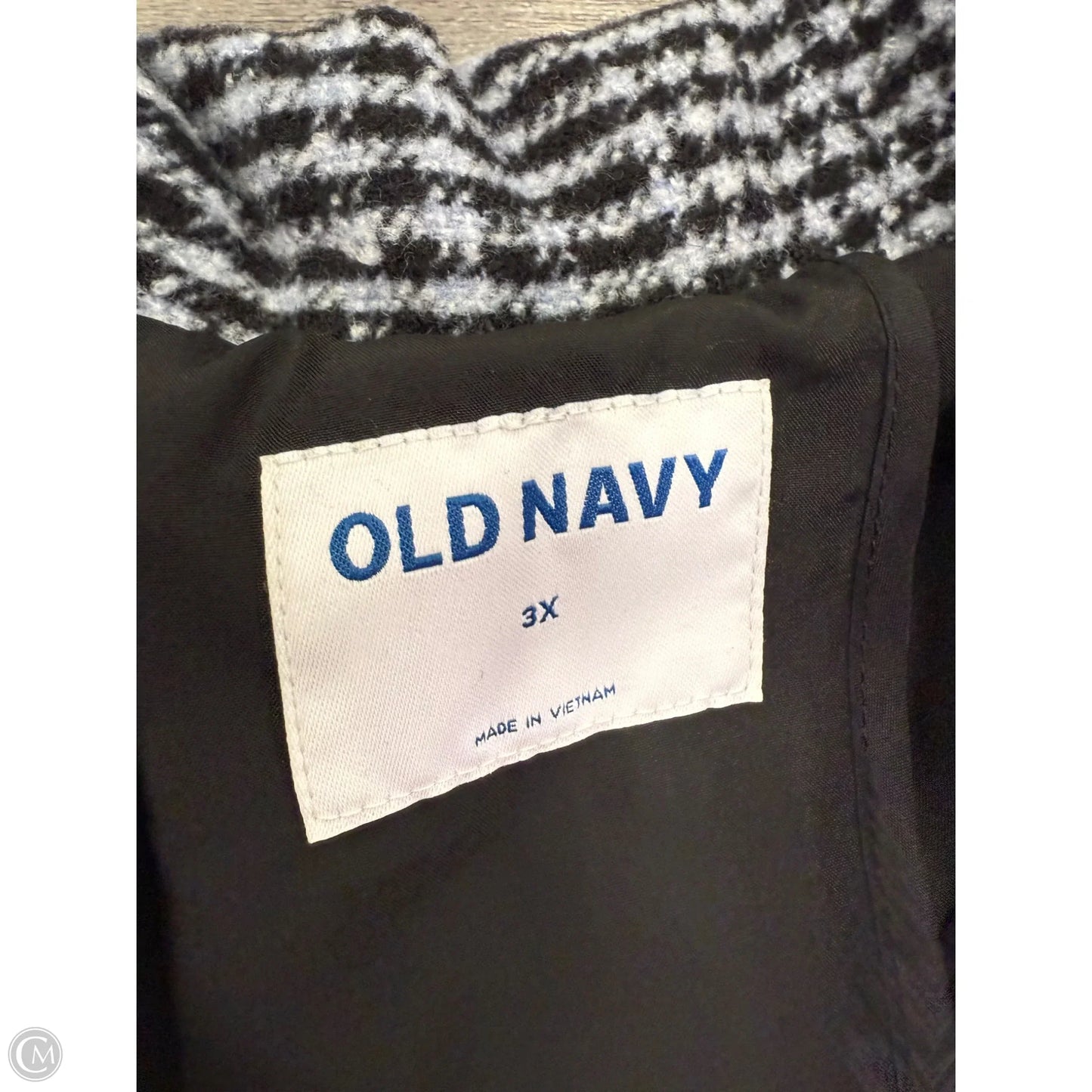 Coat Peacoat By Old Navy In Plaid Pattern, Size: 3x
