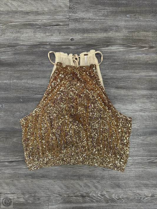 Top Sleeveless By Free People In Gold, Size: L