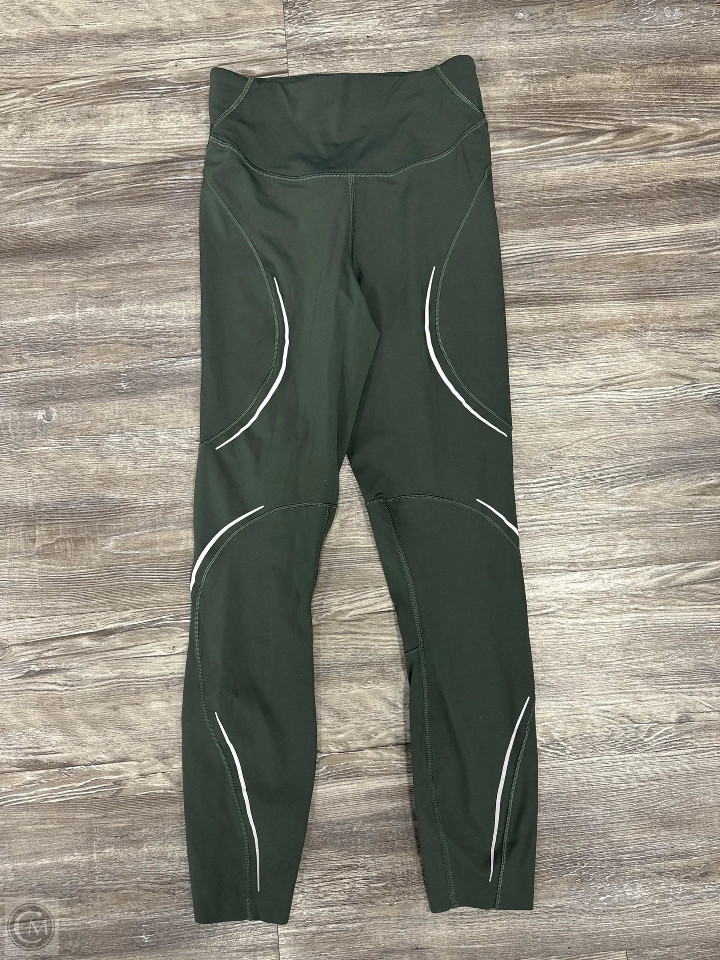 Athletic Capris By Lululemon In Green, Size: 4